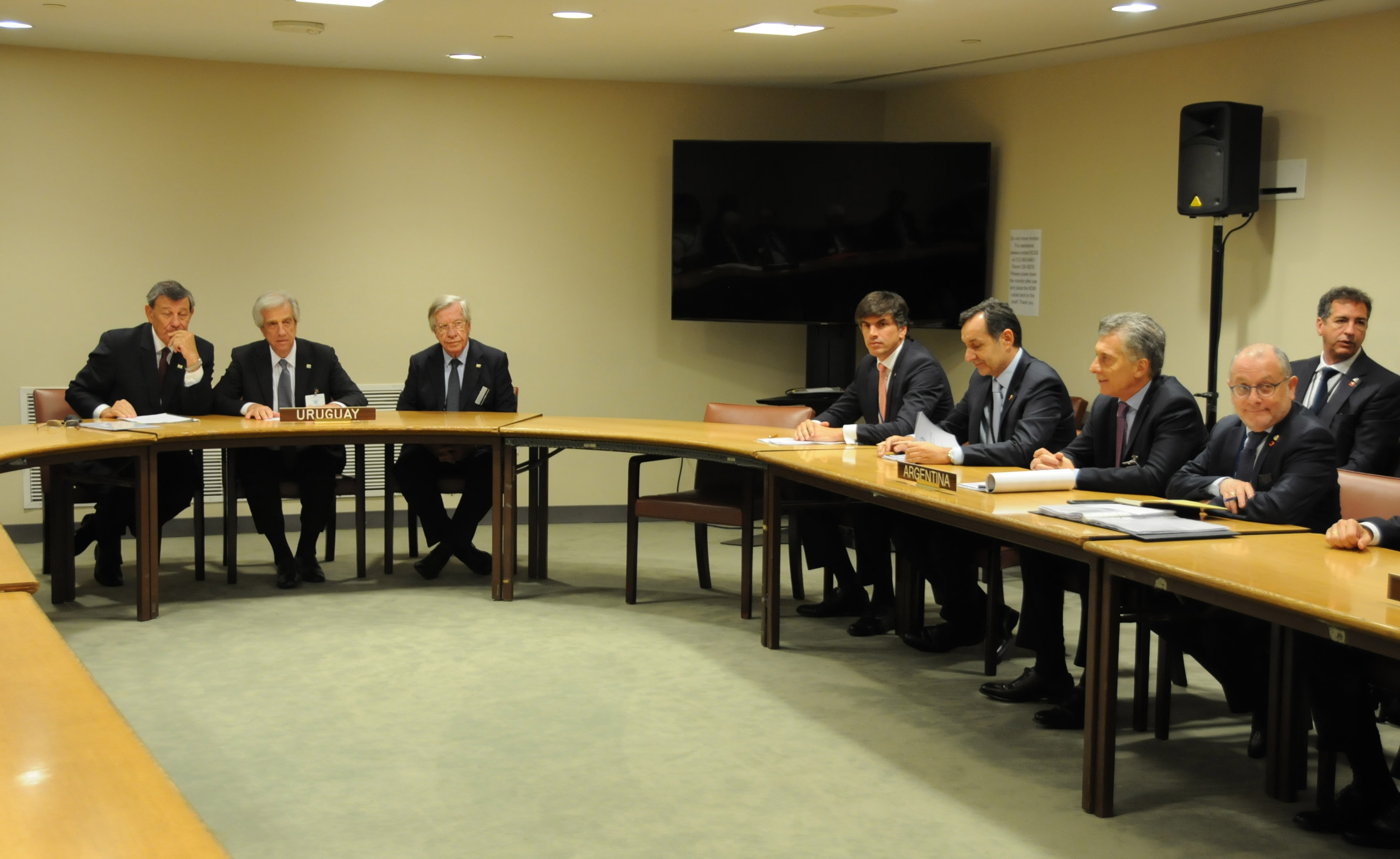 Presidente Tabaré Vázquez encabeza reunión del Mercosur en la ONU