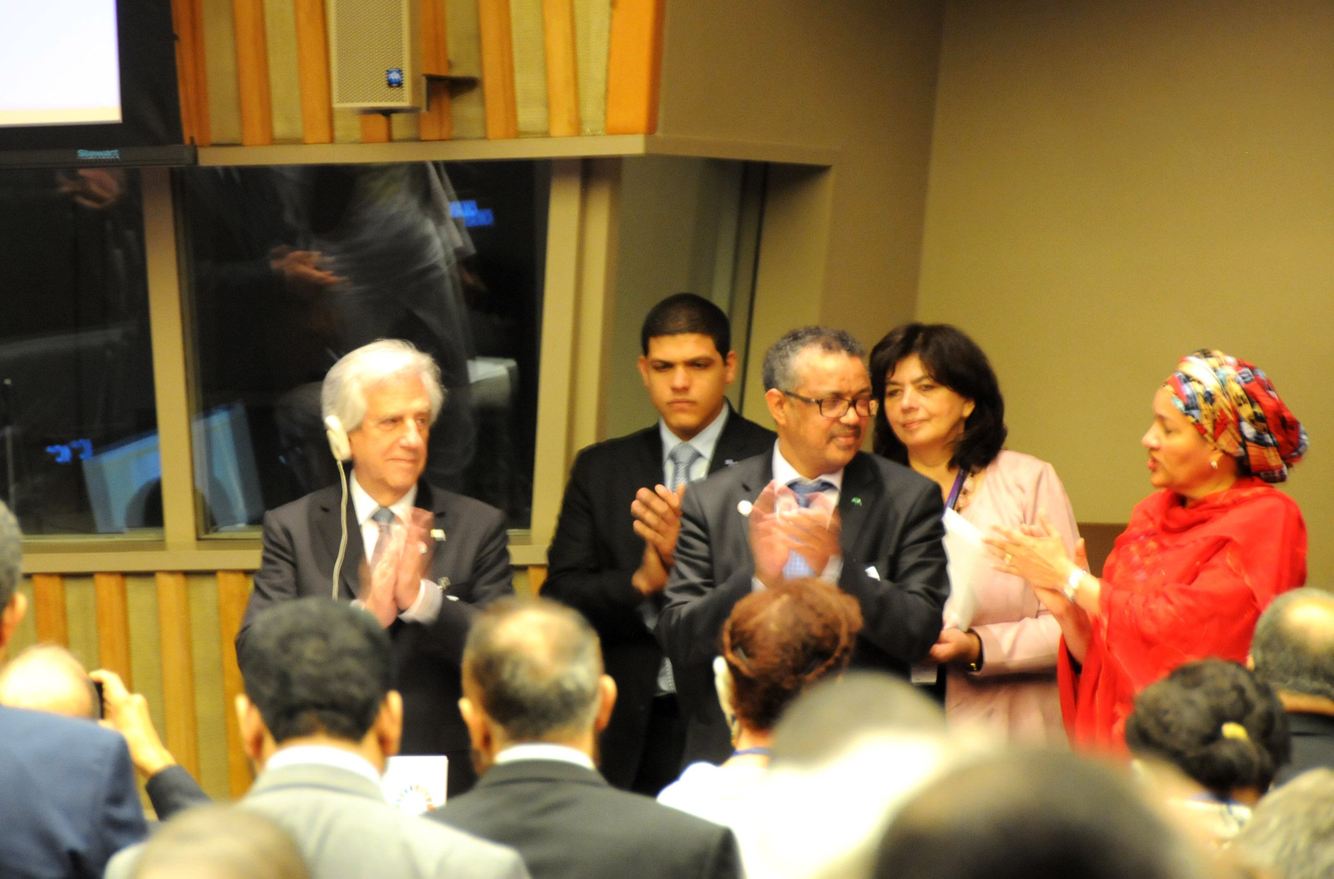 El presidente Tabaré Vázquez habla en conferencia sobre enfermedades no transmisibles en ONU