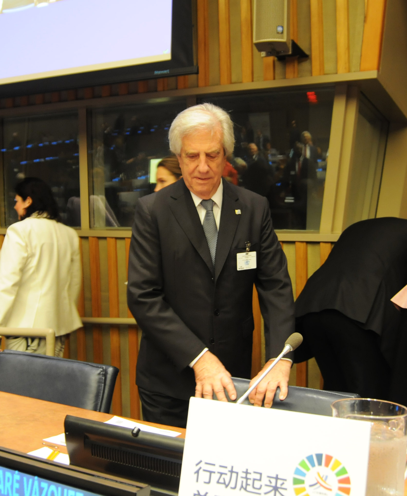 El presidente Tabaré Vázquez habla en conferencia sobre enfermedades no transmisibles en ONU