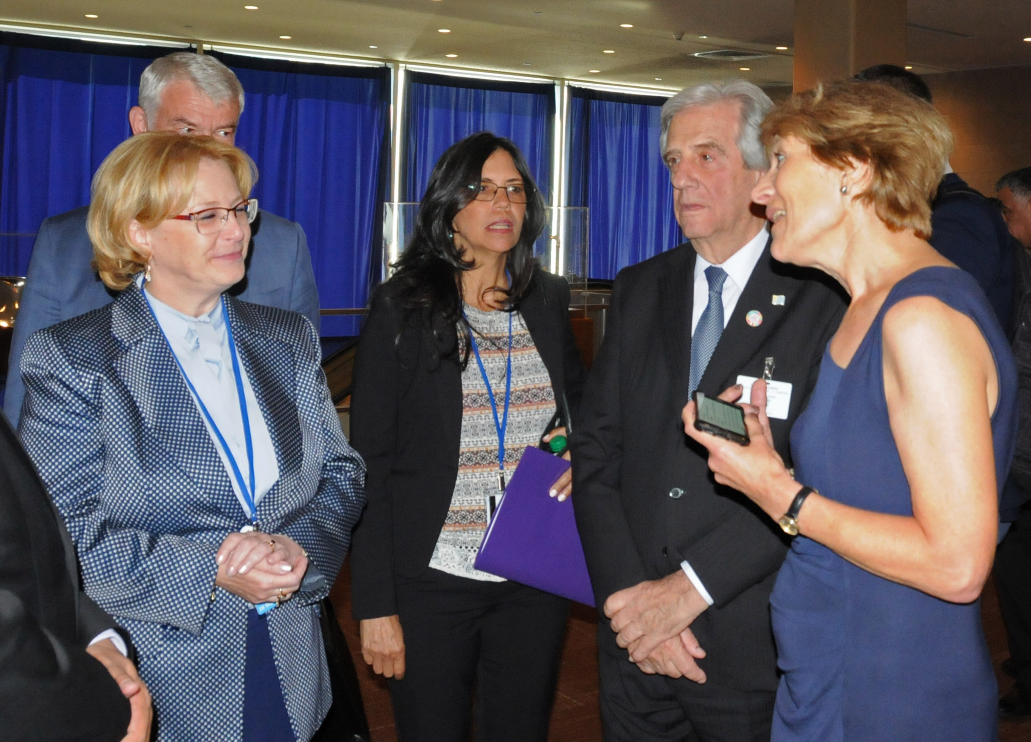 Tabaré Vázquez, en Nueva York