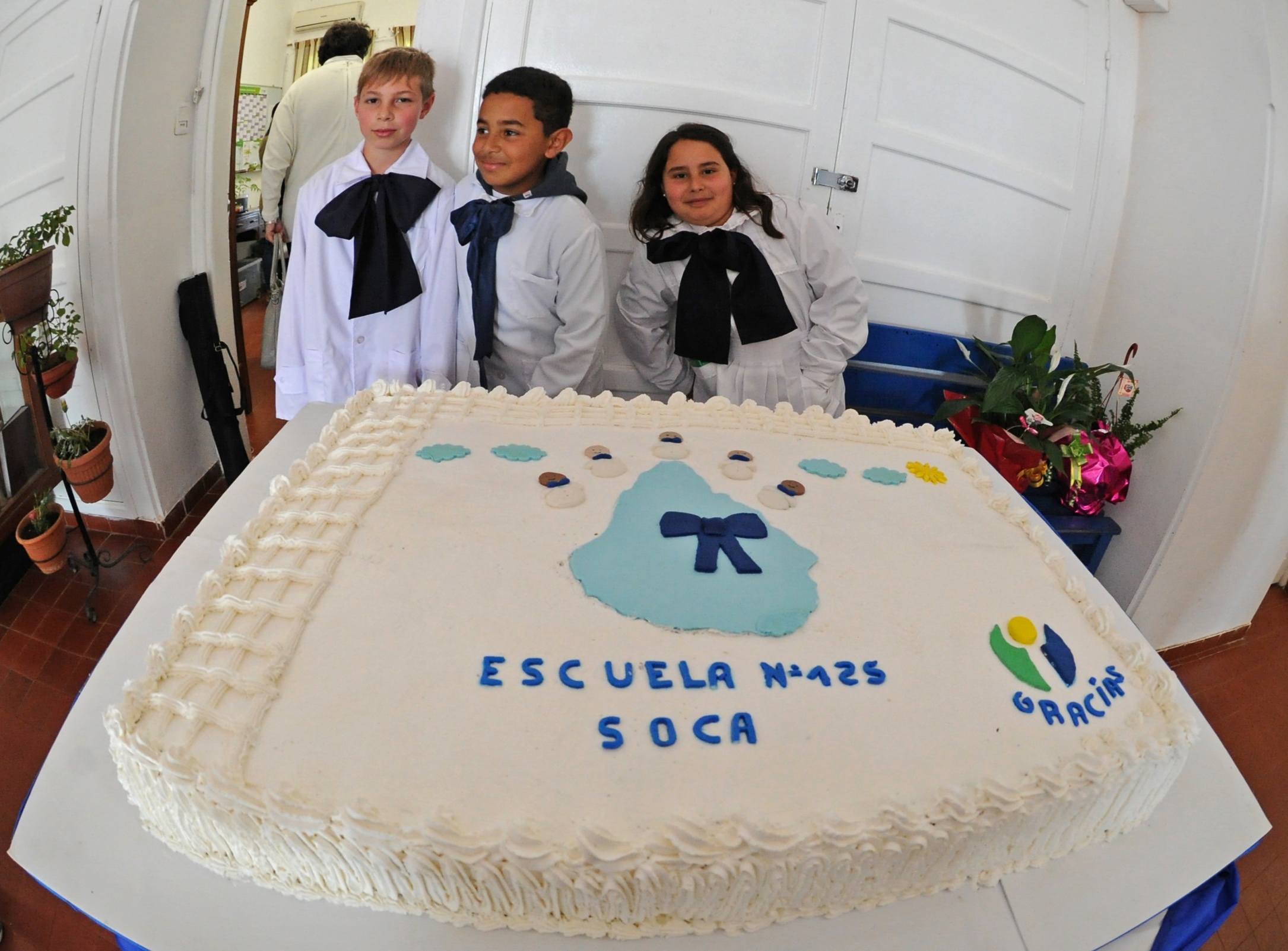 Inauguración de obras de ampliación y refacción de la escuela n.° 125 de Soca