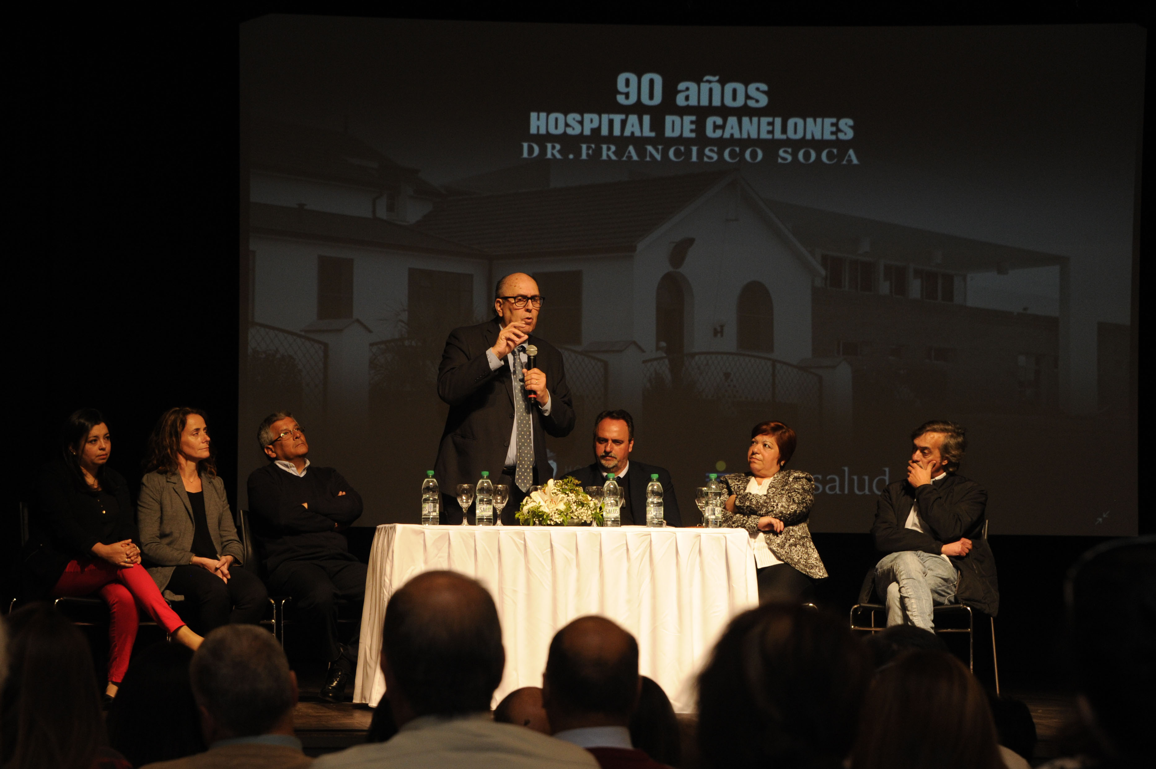 Acto de celebración de 90 años del Hospital de Canelones realizado en el Complejo Cultural Politeama de Canelones