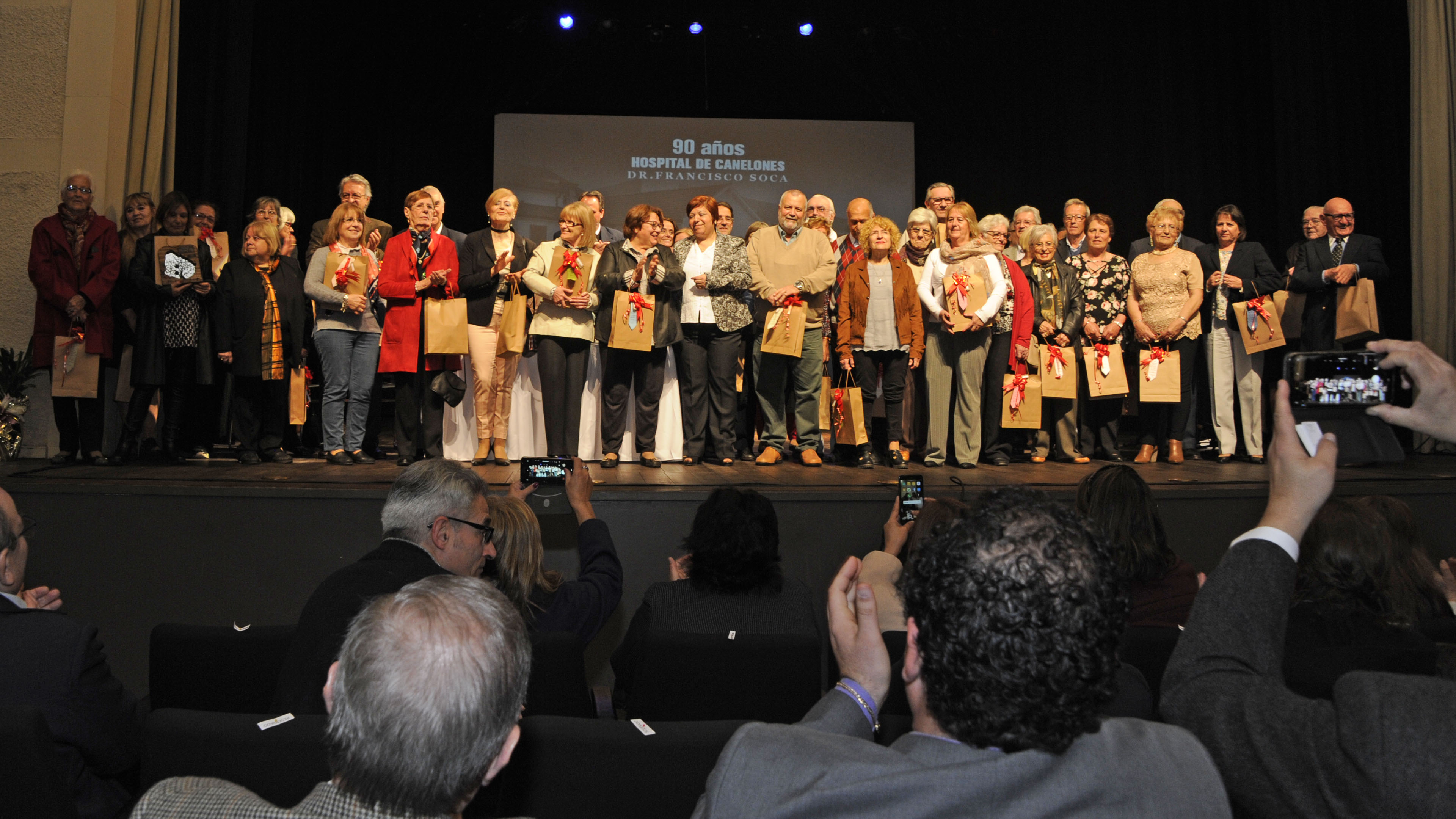 Acto de celebración de 90 años del Hospital de Canelones realizado en el Complejo Cultural Politeama de Canelones