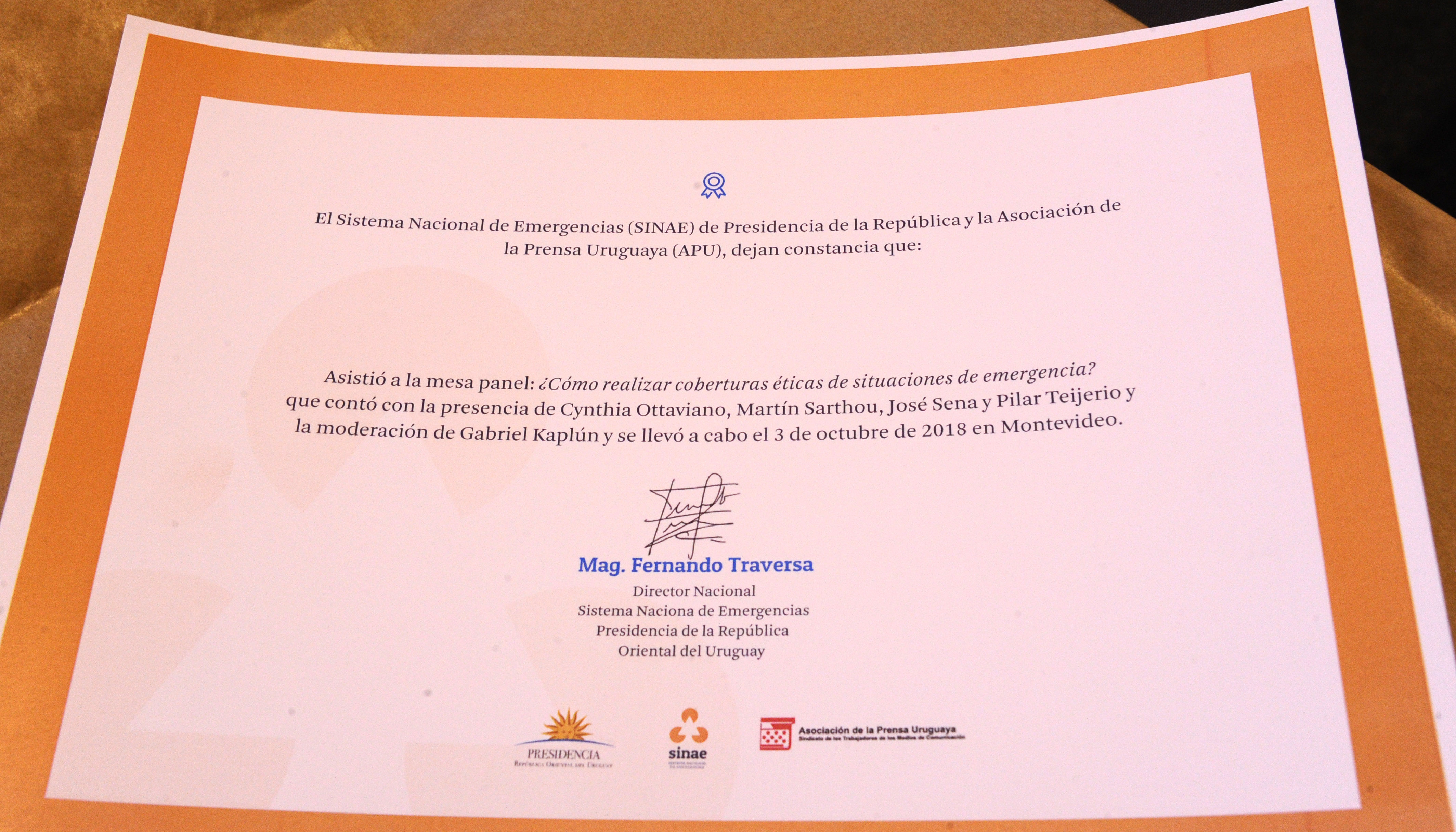Conmemoración del Día Internacional para la Reducción de Desastres