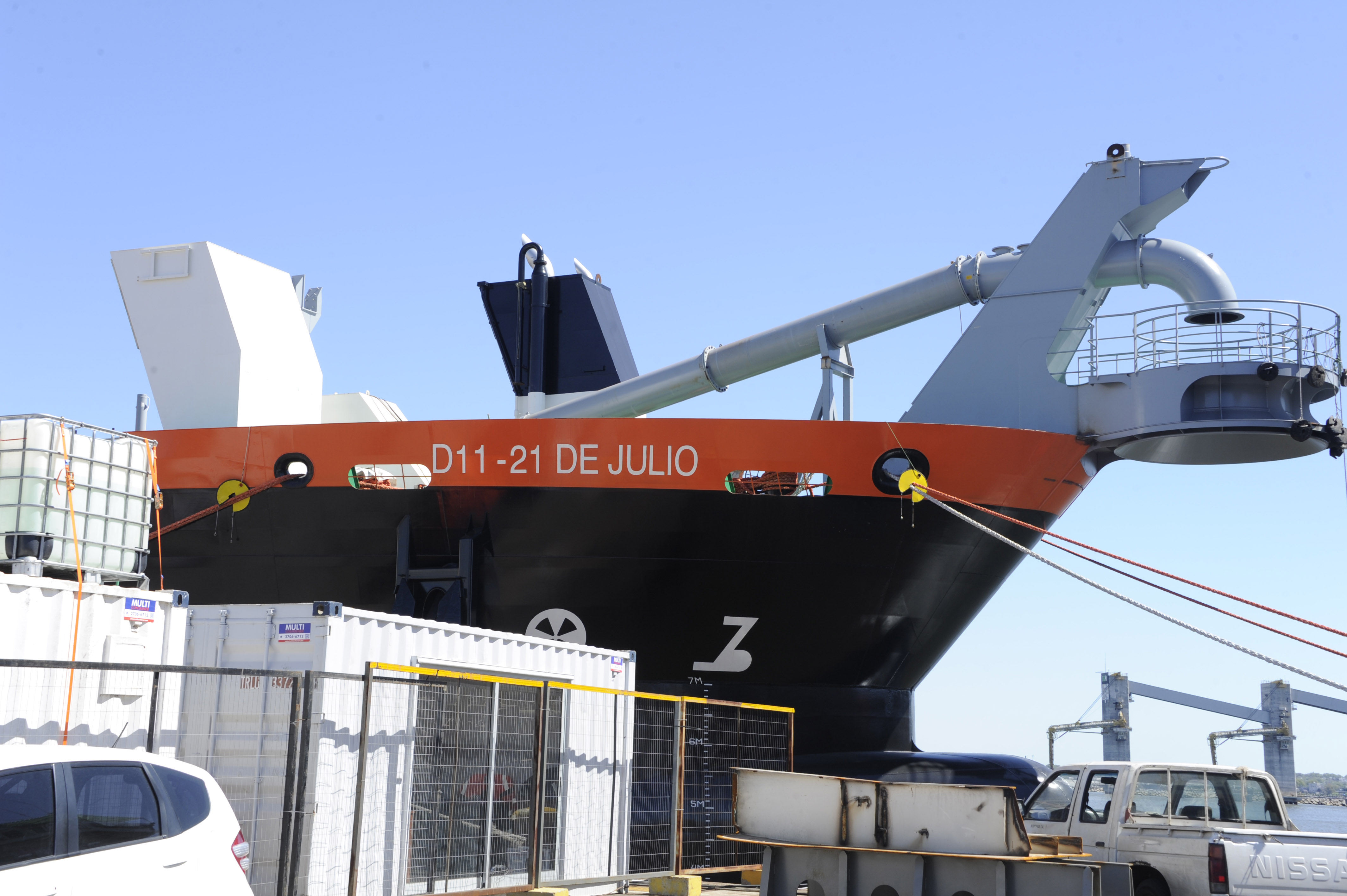 La draga D11 “21 de Julio” de la Administración Nacional de Puertos (ANP) estará operativa en marzo de 2019