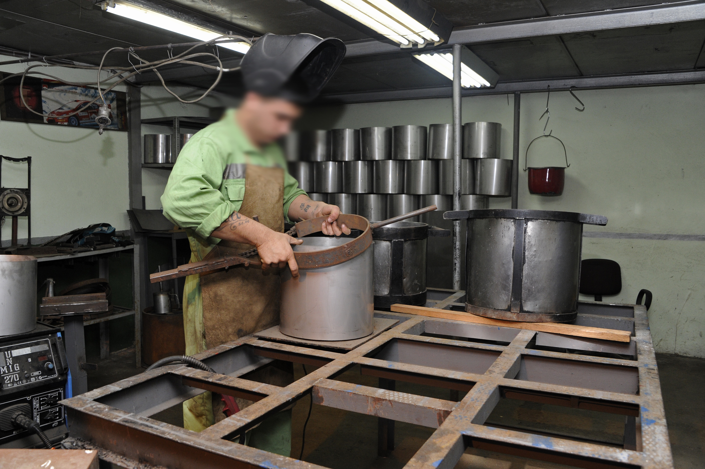Internos en el polo industrial de Santiago Vázquez