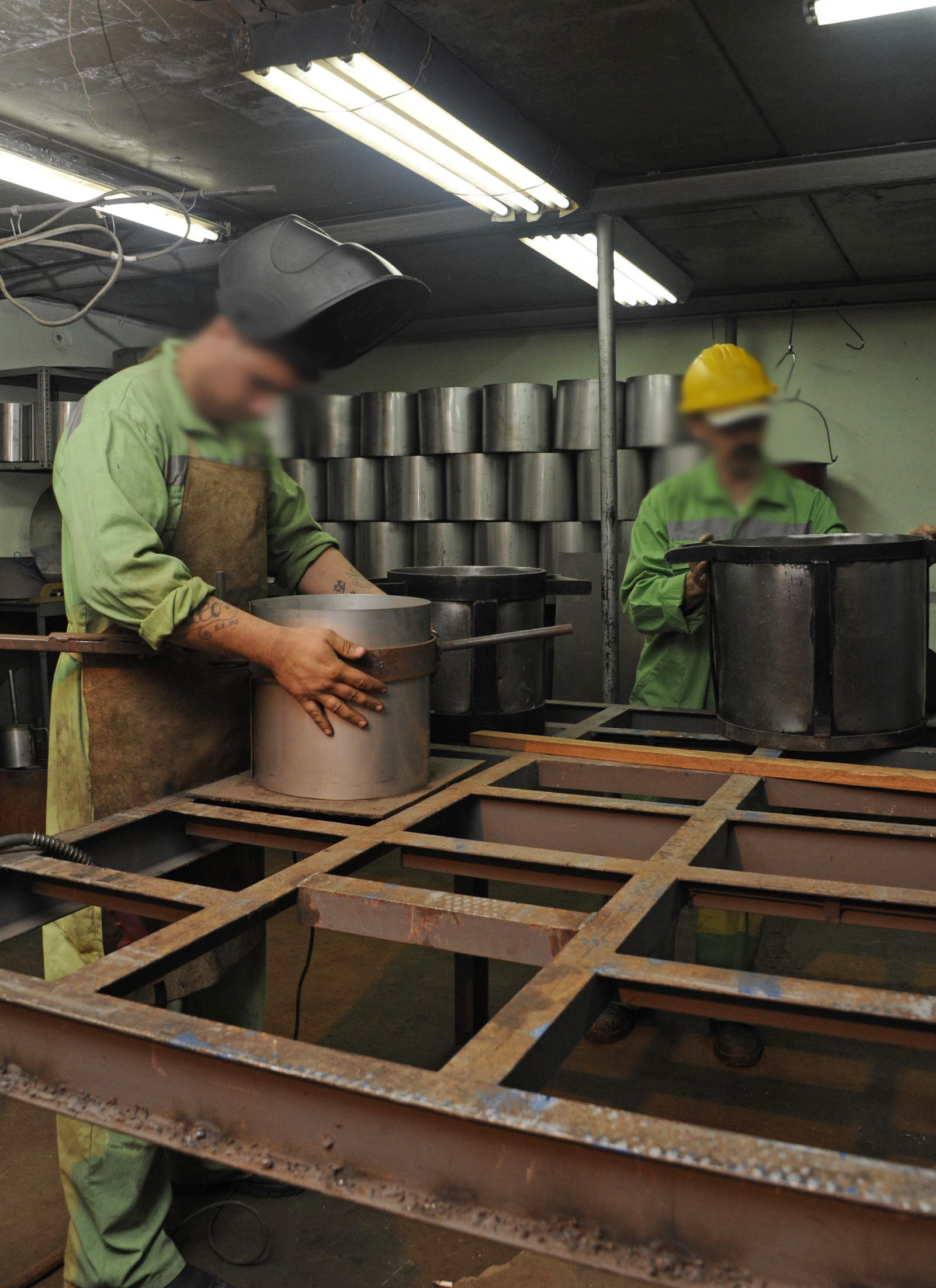Internos en el polo industrial de Santiago Vázquez