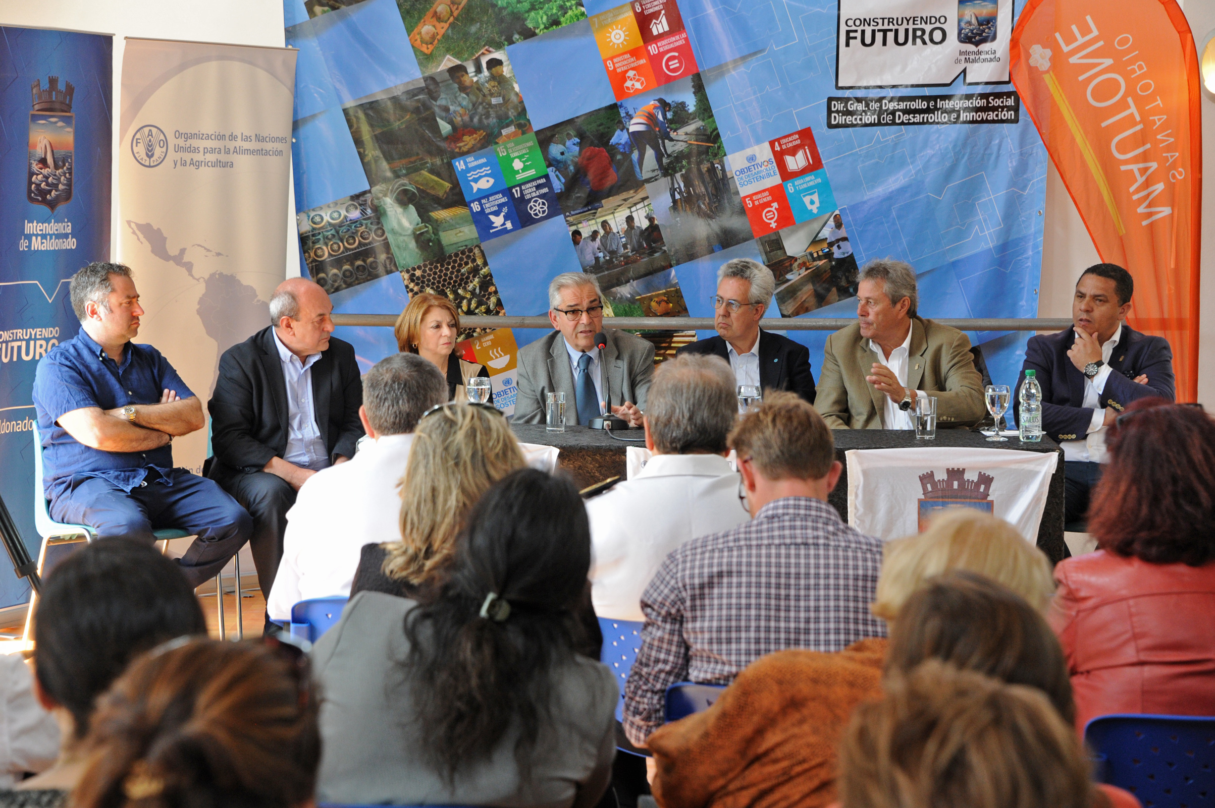 Ministro de Ganadería, Enzo Benech, en Maldonado, durante la conmemoración del Día Mundial de la Alimentación