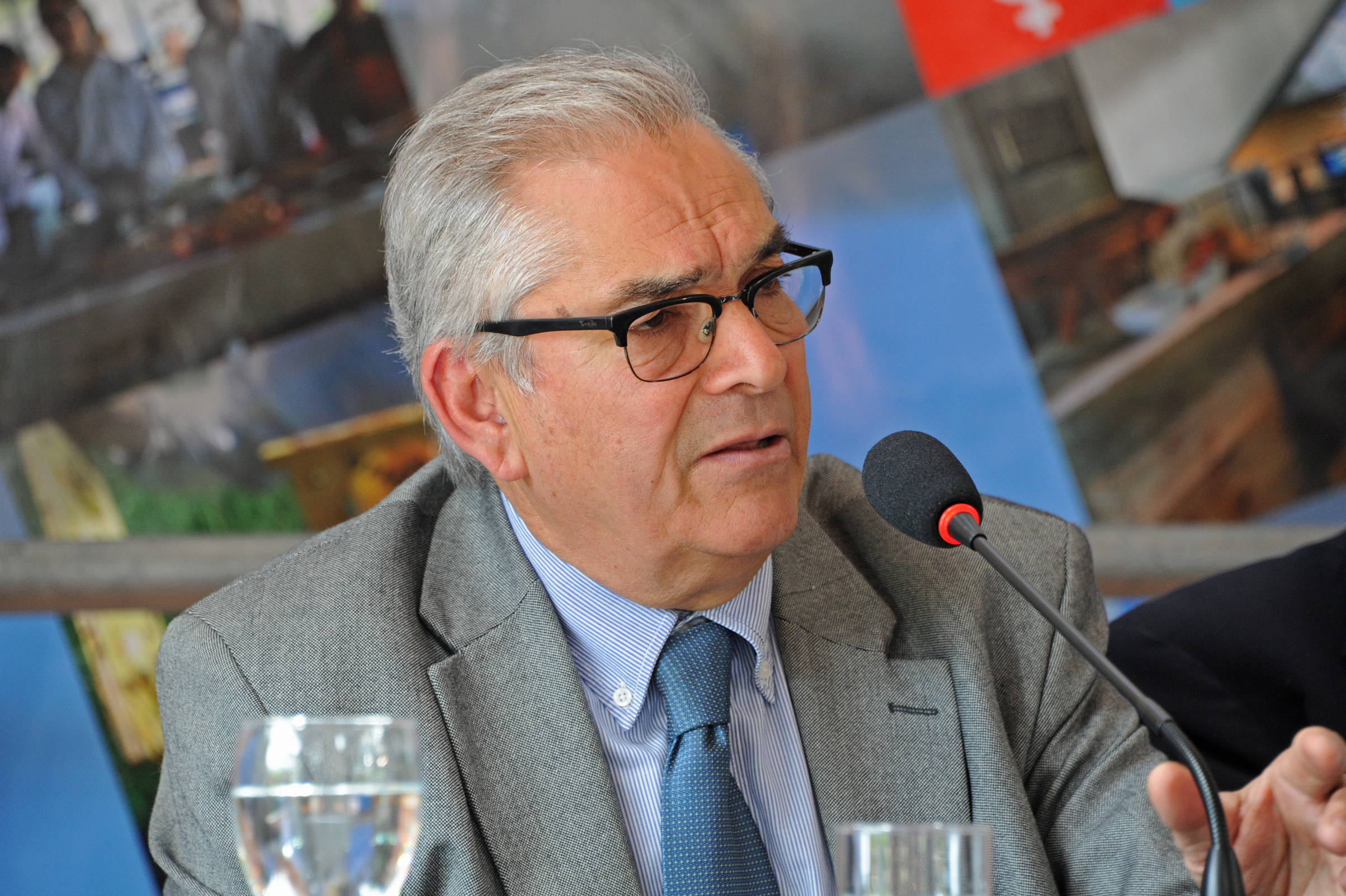 Ministro de Ganadería, Enzo Benech, en Maldonado, durante la conmemoración del Día Mundial de la Alimentación