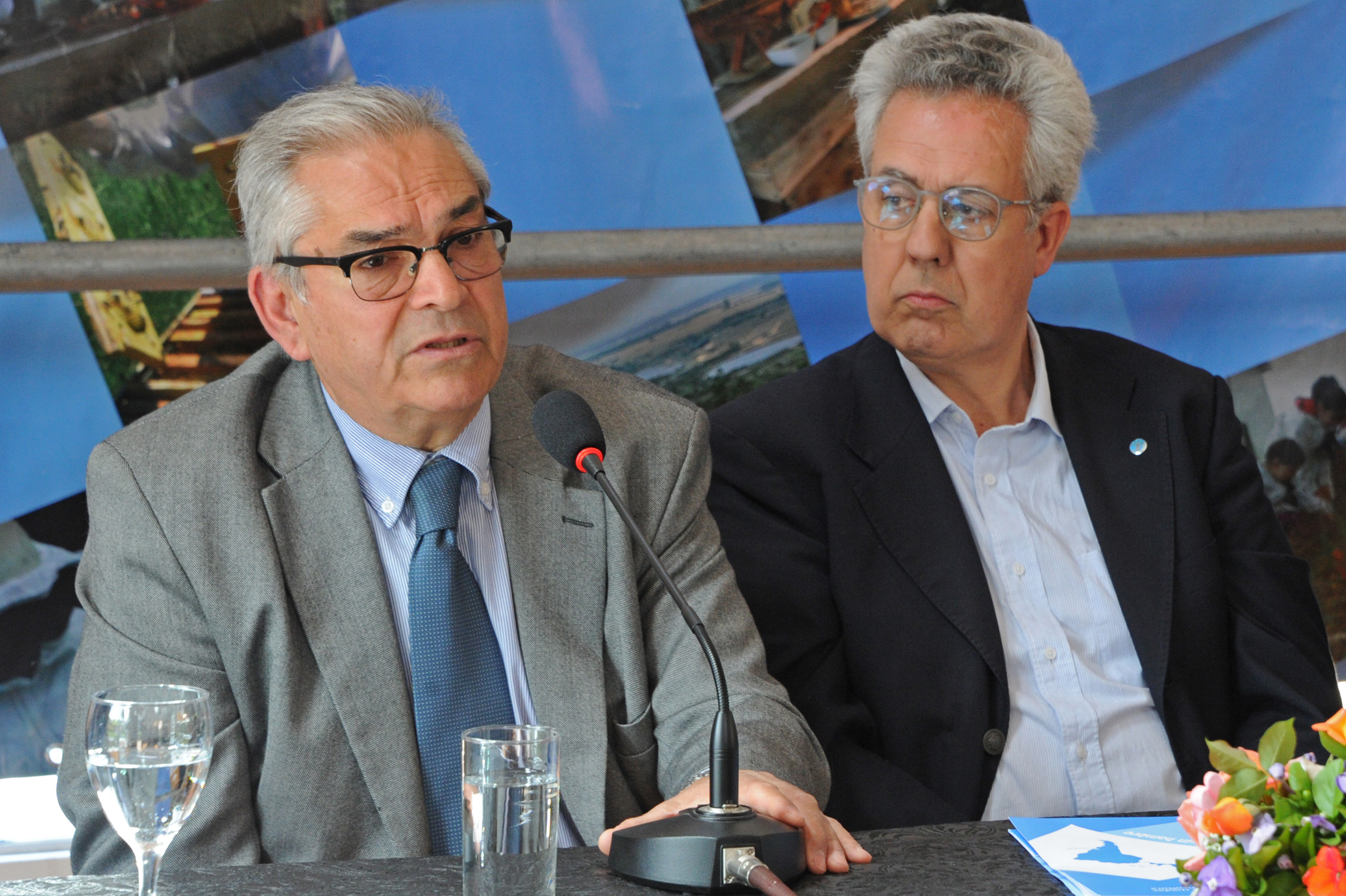 Ministro de Ganadería, Enzo Benech, en Maldonado, durante la conmemoración del Día Mundial de la Alimentación