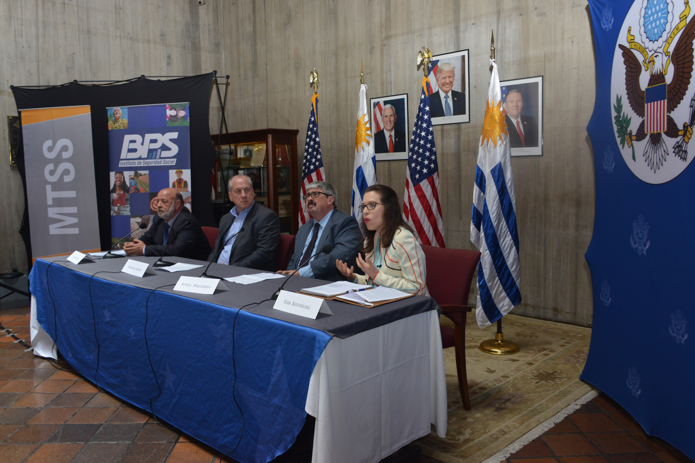 Heber Galli, Ernesto Murro, Ariel Bergamino y Kelly Keiderling