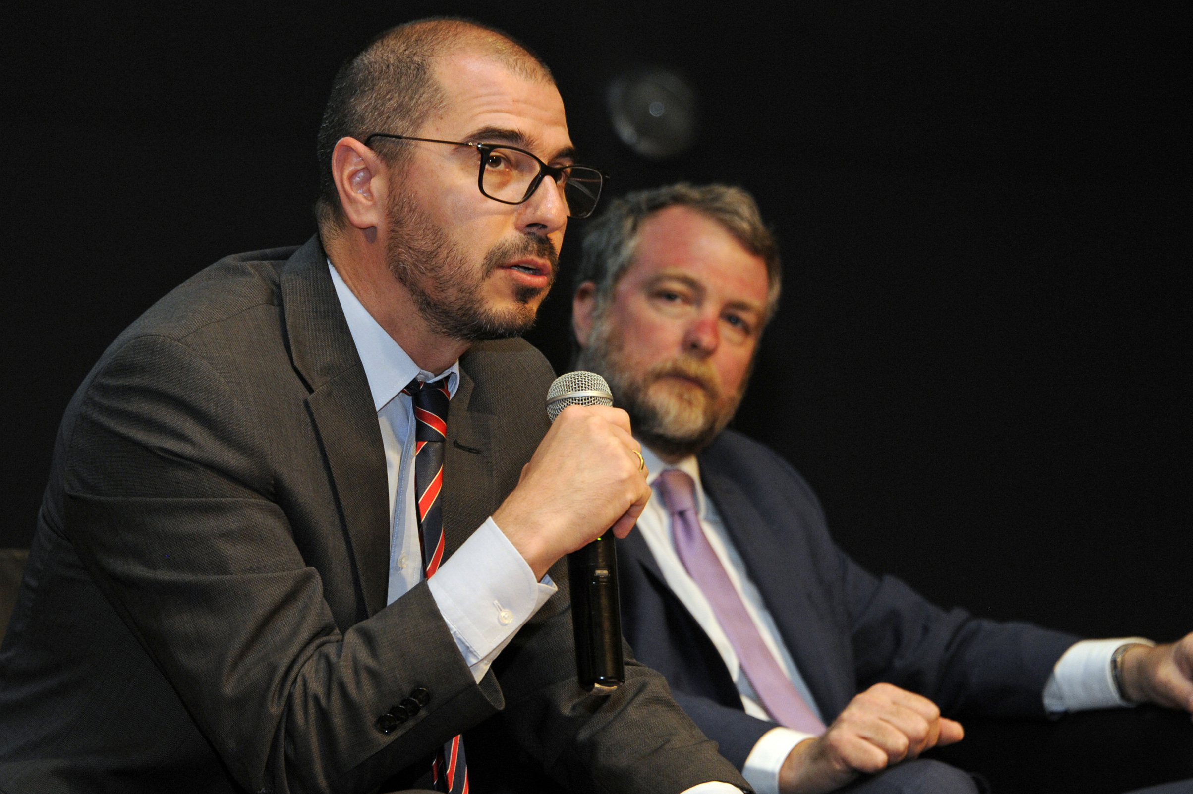 Prosecretario de Presidencia de la República, Juan Andrés Roballo, haciendo uso de la palabra