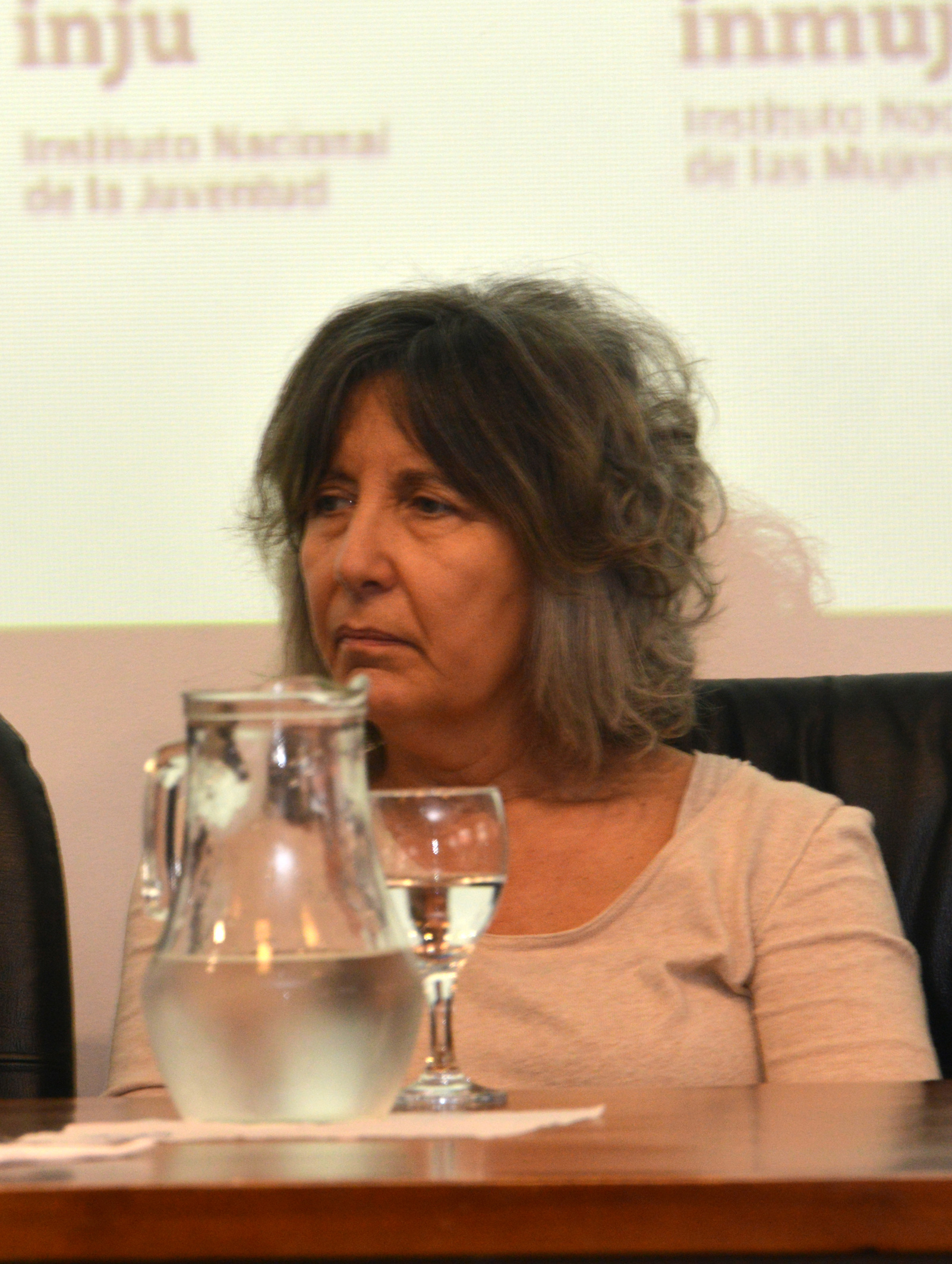 Mariela Mazzotti, durante la conferencia