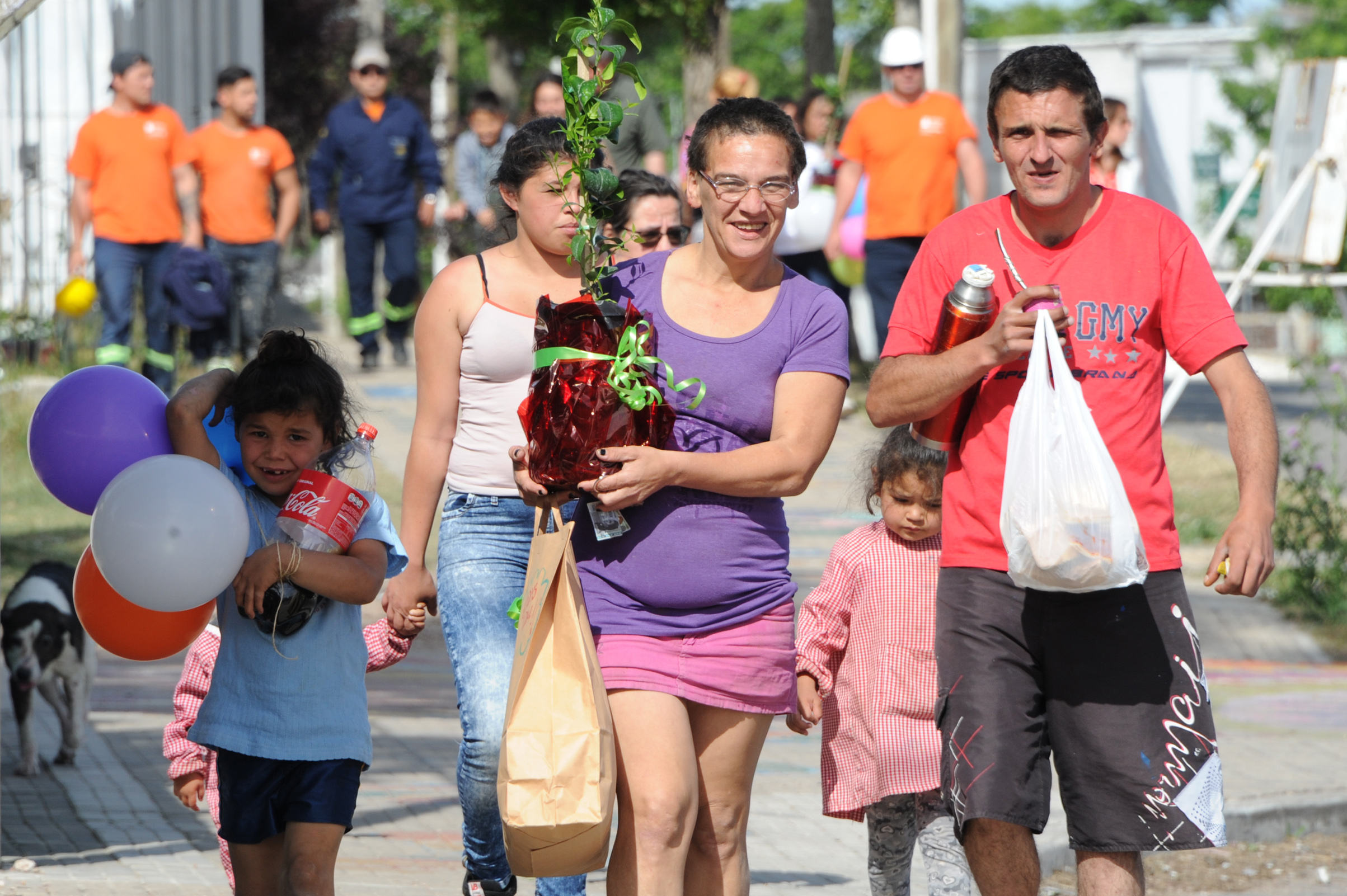 Vecinos de Casavalle beneficiarios del Plan Juntos