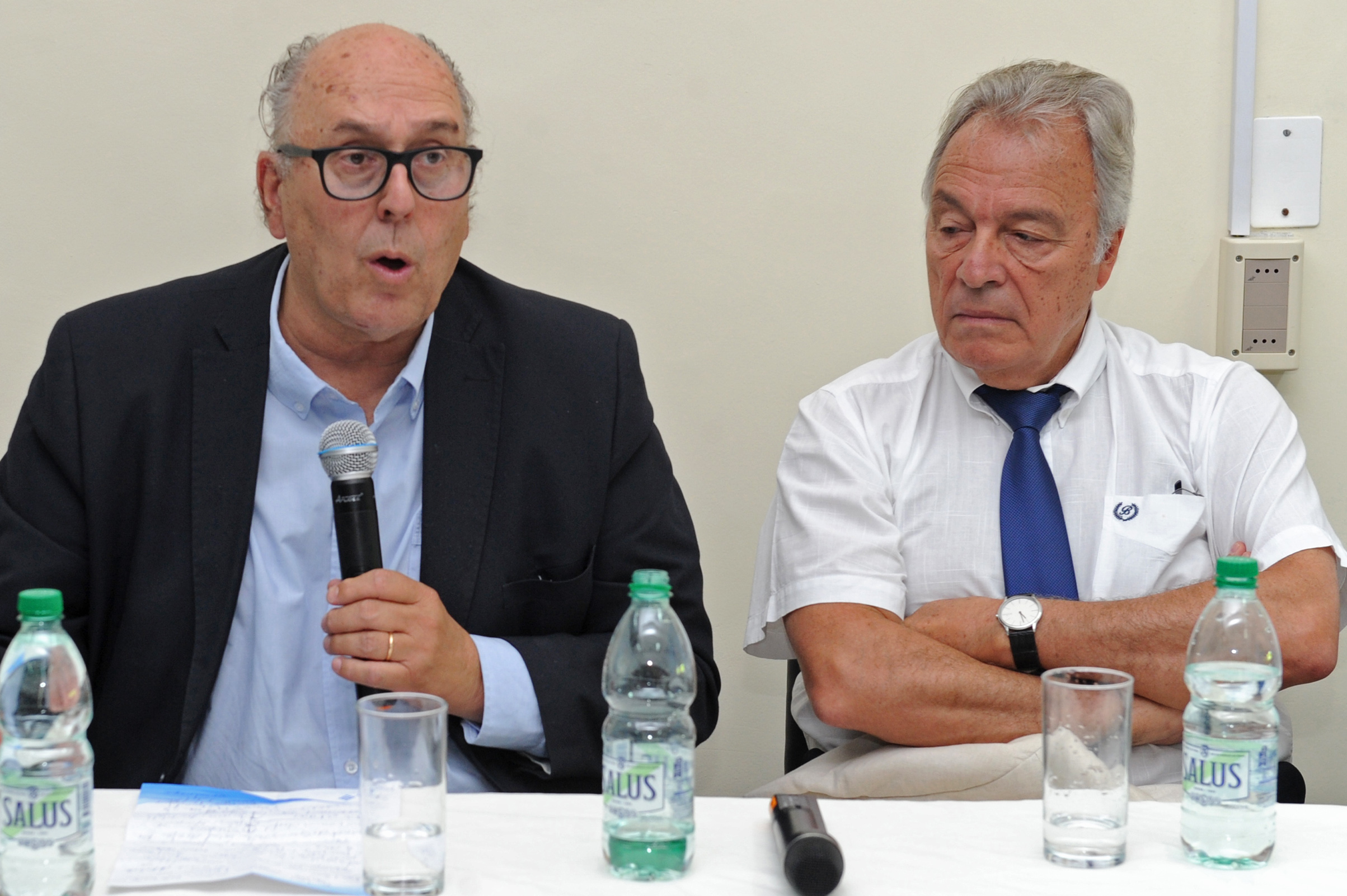 Marcos Carámbula, haciendo uso de la palabra, en 90.º aniversario del hospital Saint Bois