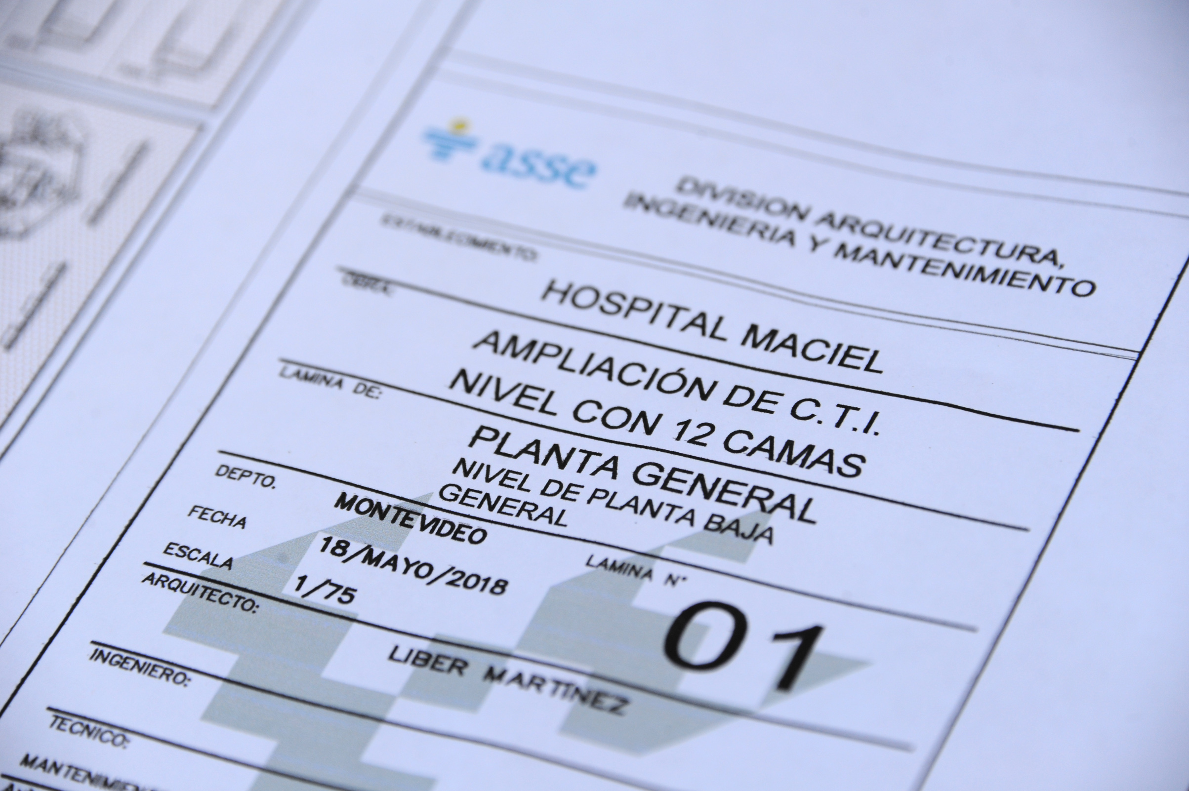 Planos del centro de imagenología público con angiógrafo digital, tomógrafo y resonador magnético que se construye en el Hospital Maciel