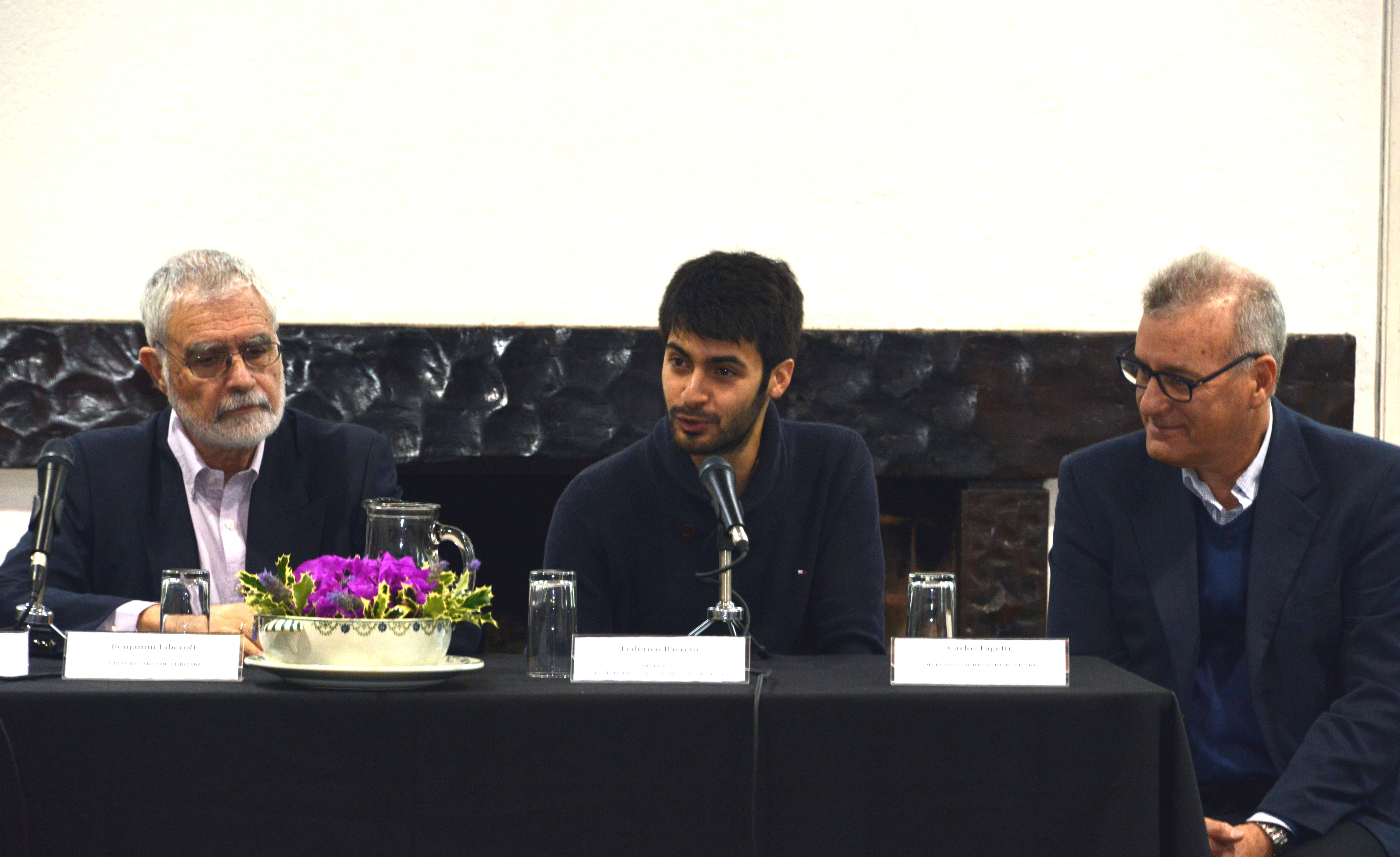 Benjamín Liberoff, Federico Barreto y Carlos Fagetti