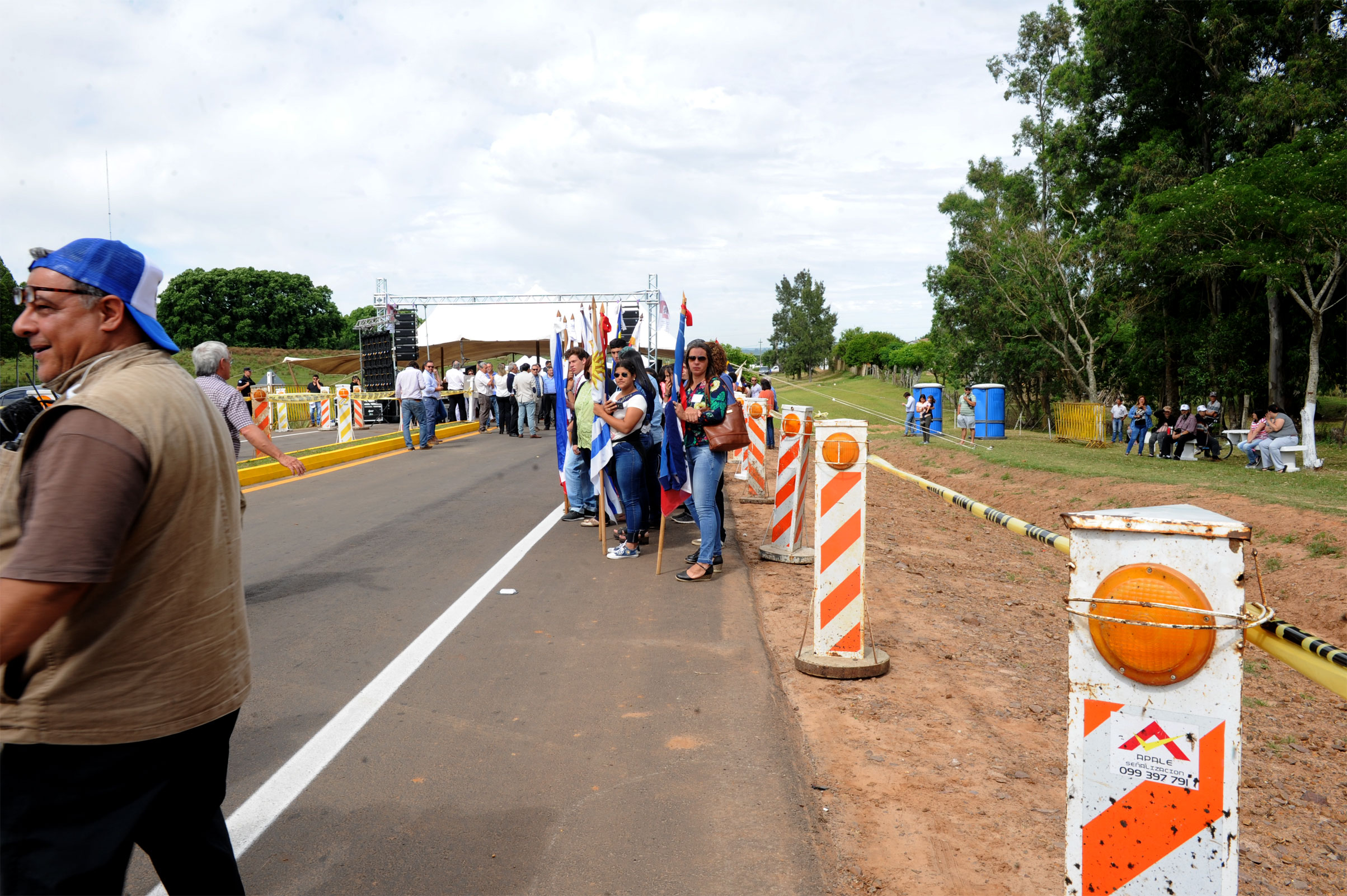 Acto de inauguración de ruta 30