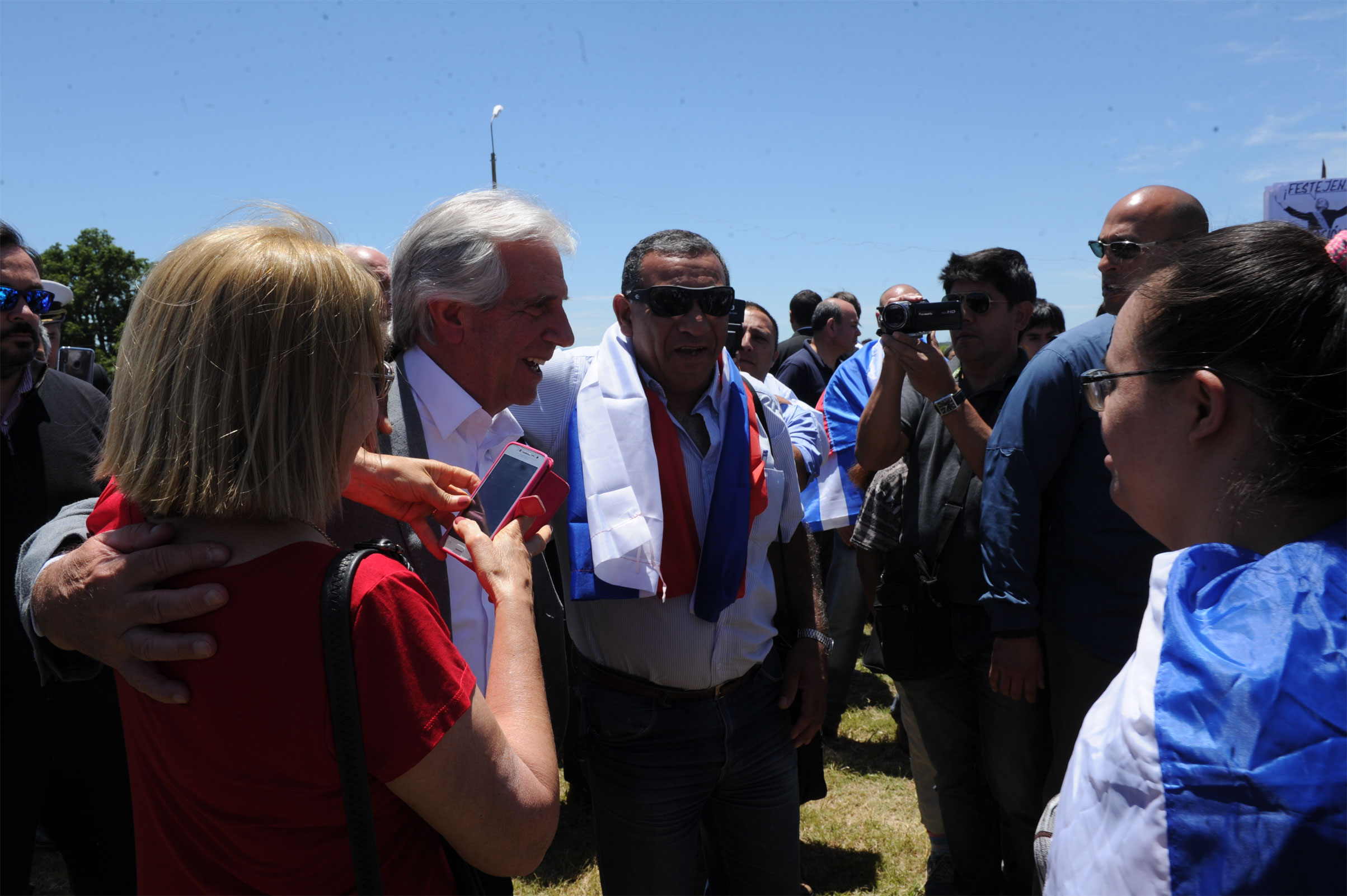 Difrerentes actividades que se llevaron adelante en el marco de la inauguración de Ruta 30