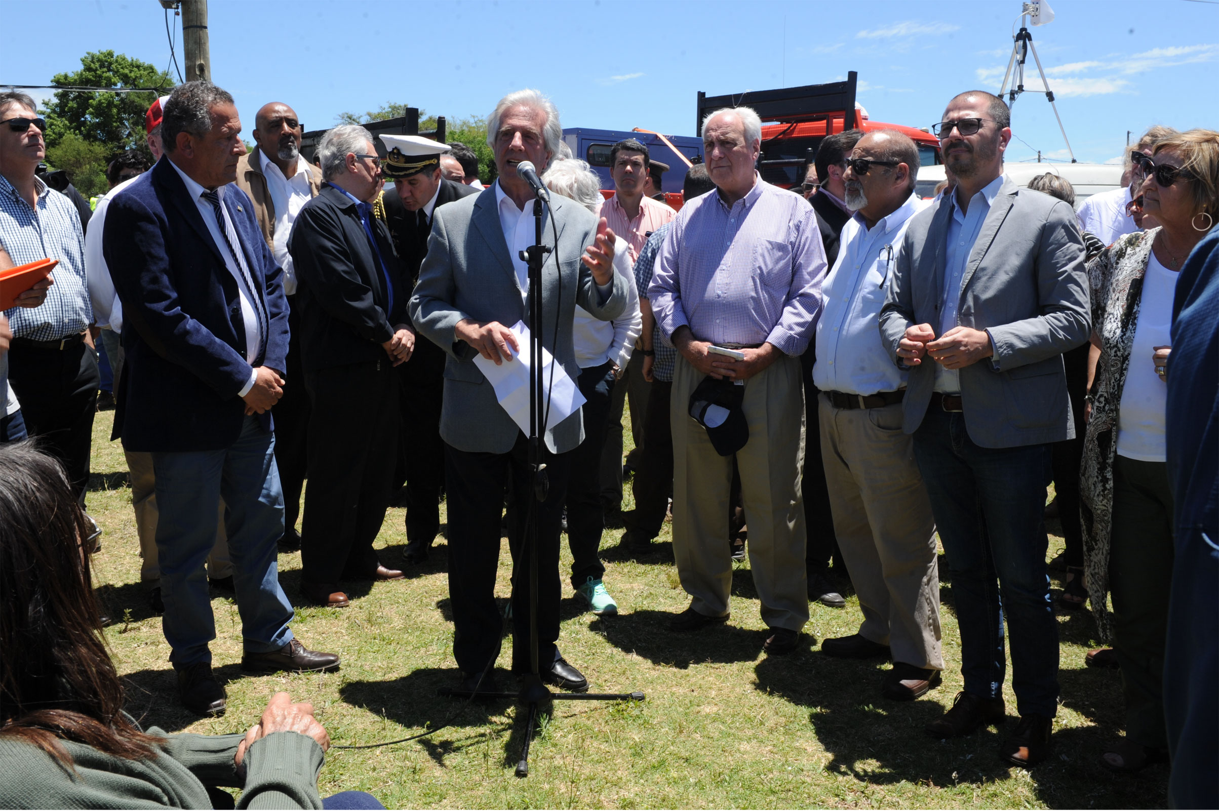 Difrerentes actividades que se llevaron adelante en el marco de la inauguración de Ruta 30