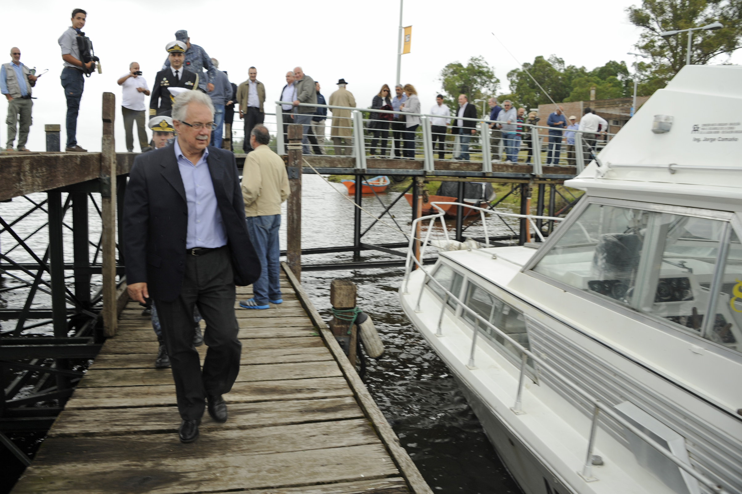 Presentación de la embarcación "Jorge Camaño", realizada por la Comisión Mixta para el Desarrollo de la Cuenca de la Laguna Merín