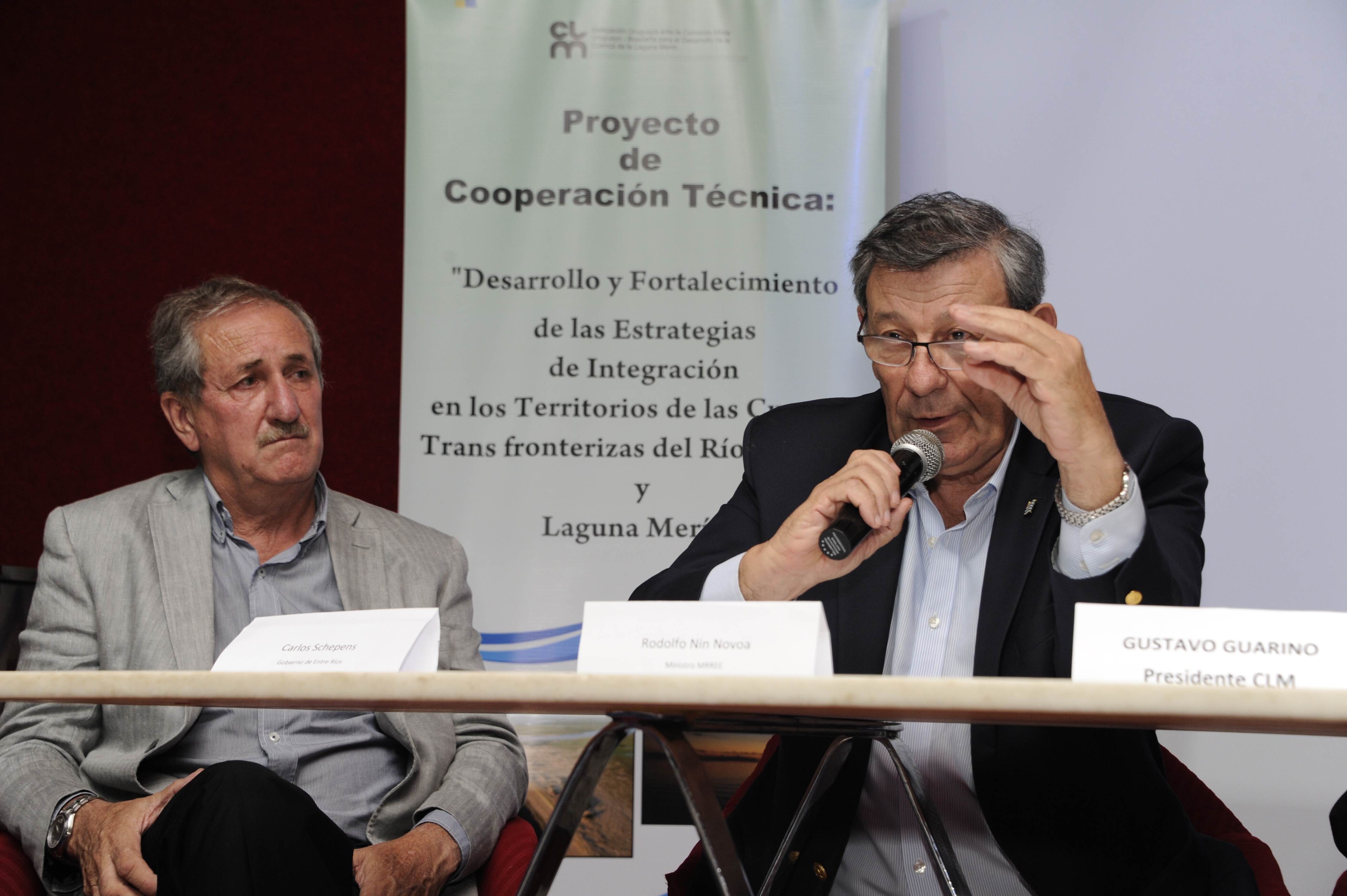 Nin Novoa participó en el lanzamiento del proyecto para la cuenca de la Laguna Merín