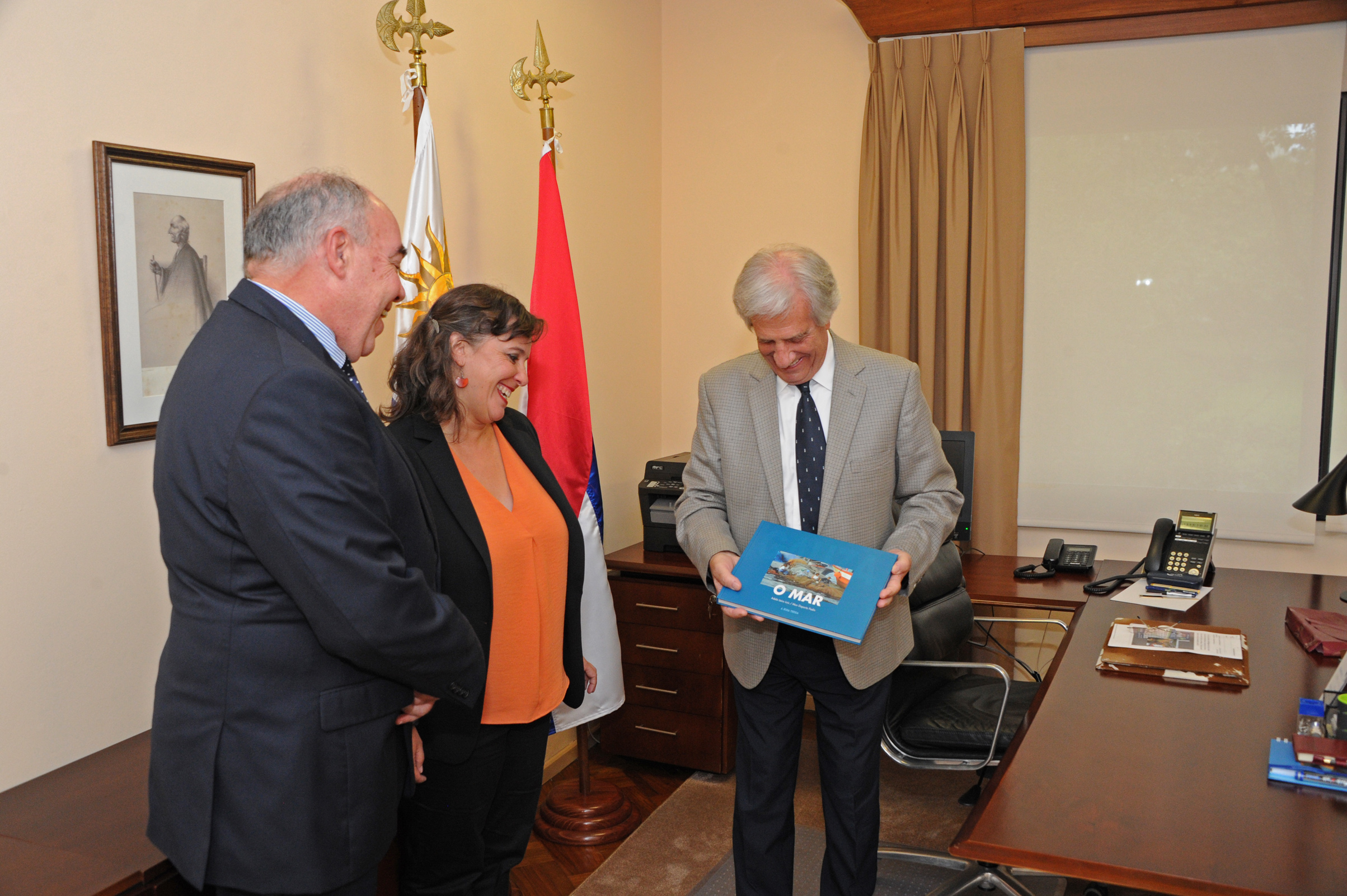 Presidente Tabaré Vázquez recibió a diputada de Galicia Ana Portón y eurodiputada Ana Miranda