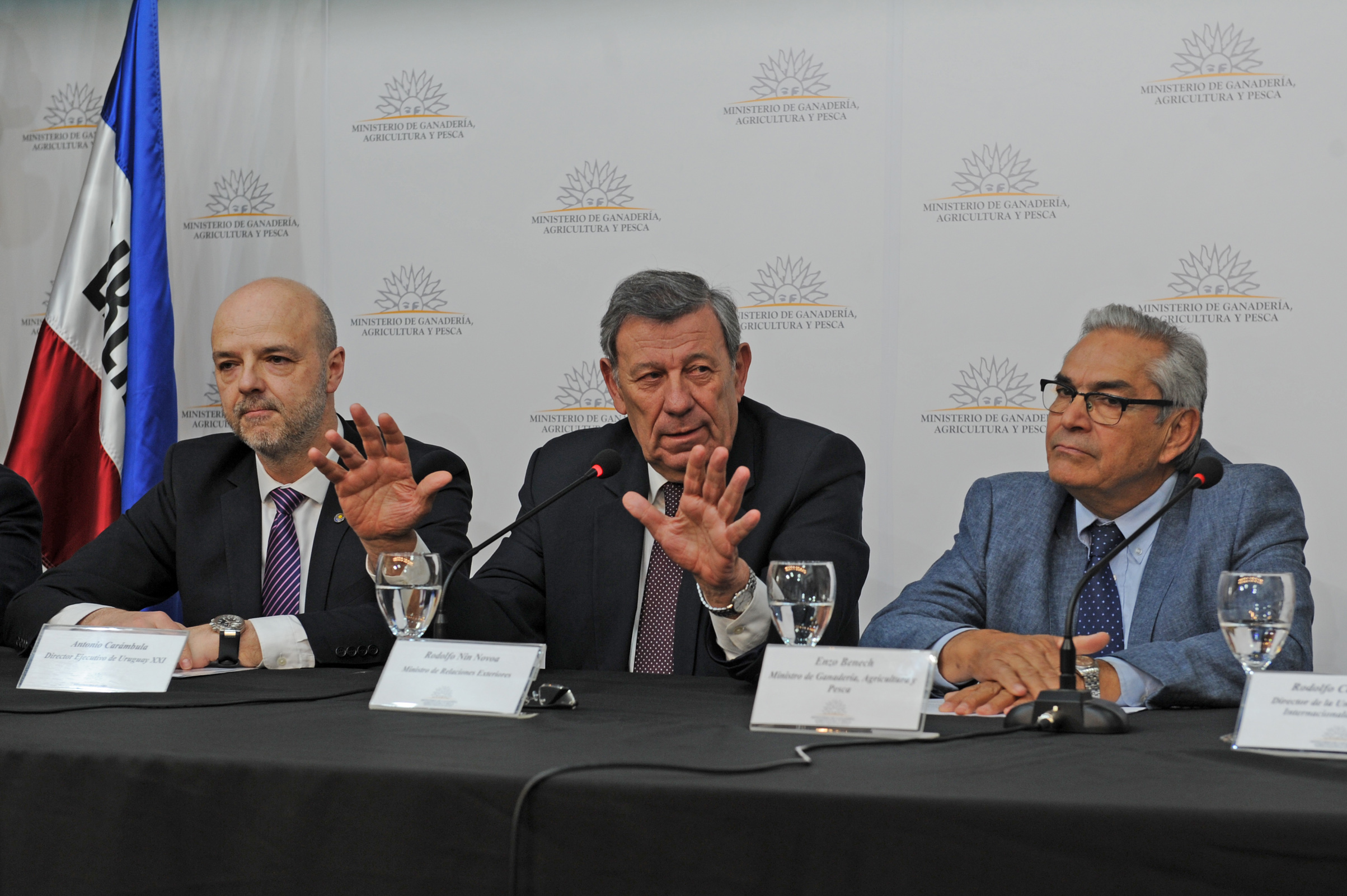 Canciller Rofolfo Nin Novoa, dirigiéndose a los presentes