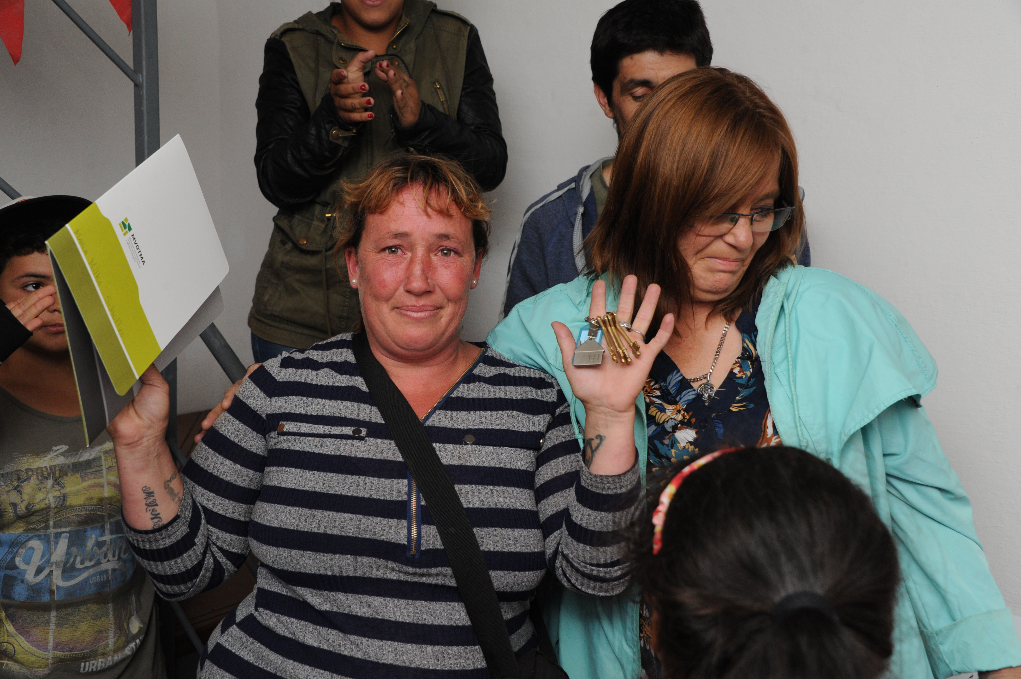 Beneficiarios del Plan Juntos en barrio Cuatro Horizontes