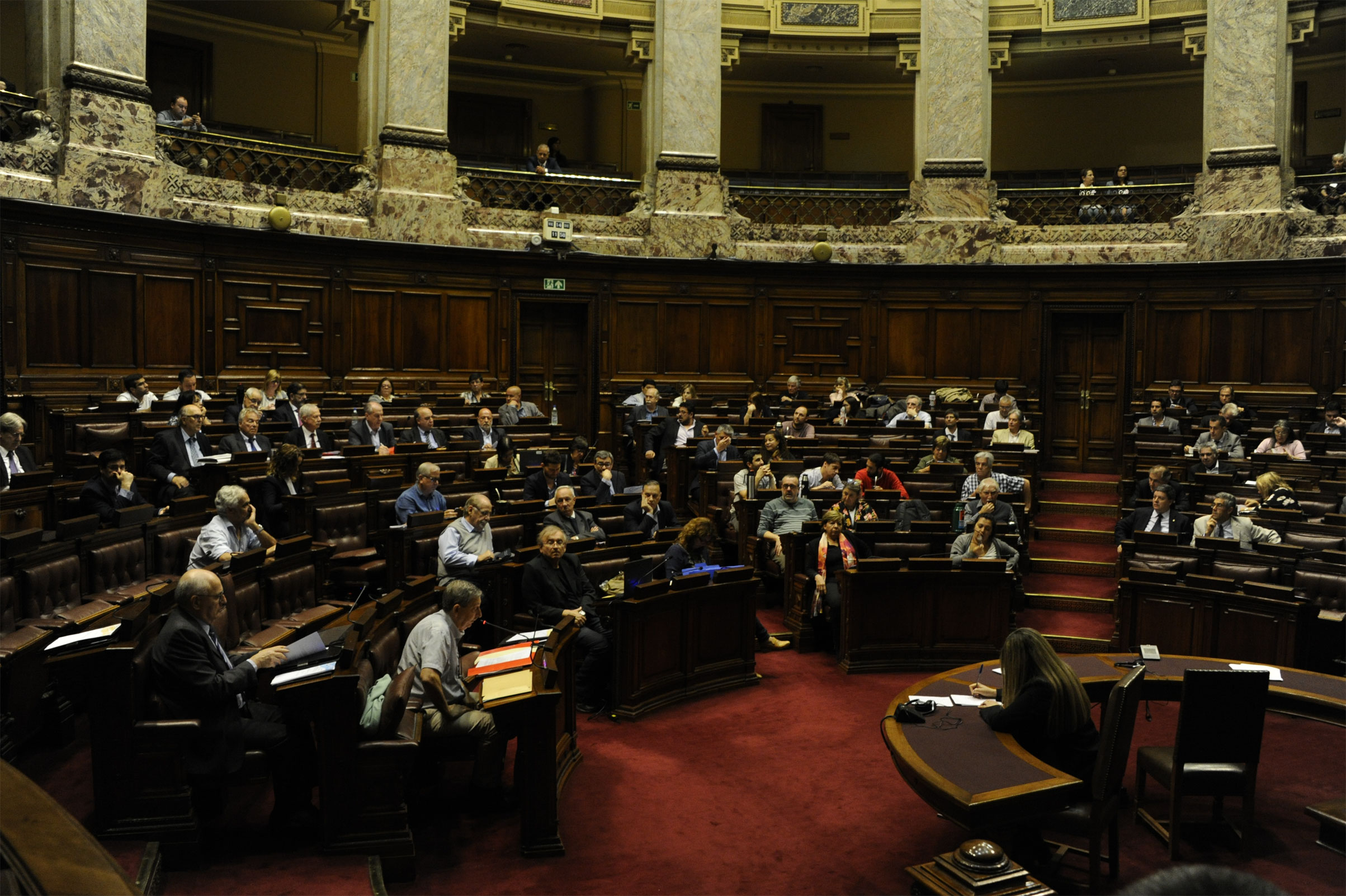 Ministros Ernesto Murro y Jorge Basso en la Cámara de Diputados