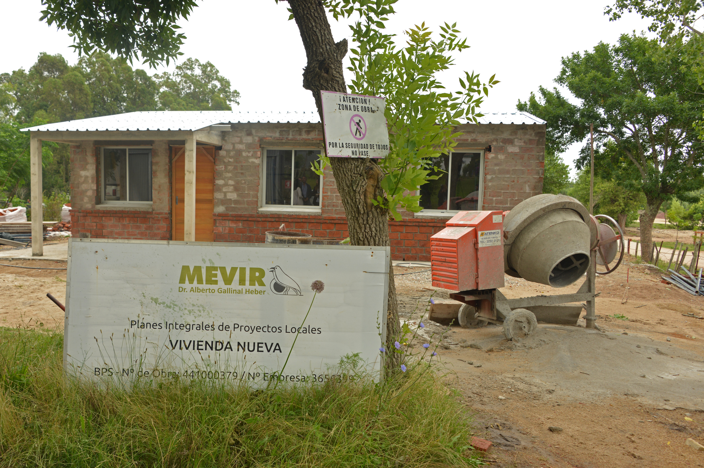 Construcción de viviendas de Mevir en Fray Marcos, Florida