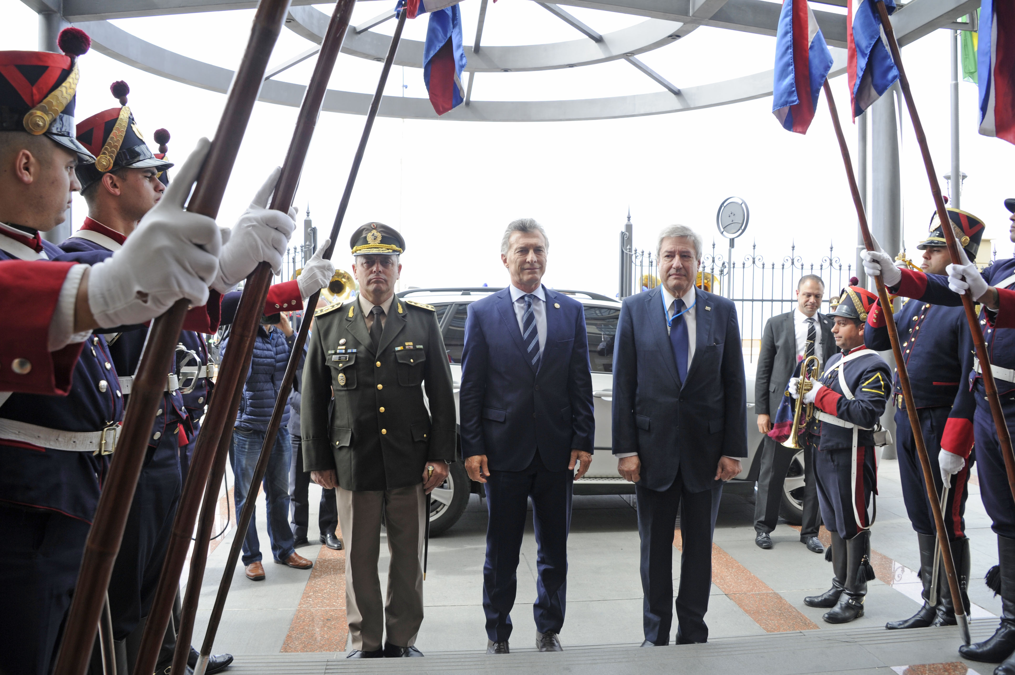Llegada del presidente de Argentina, Mauricio Macri