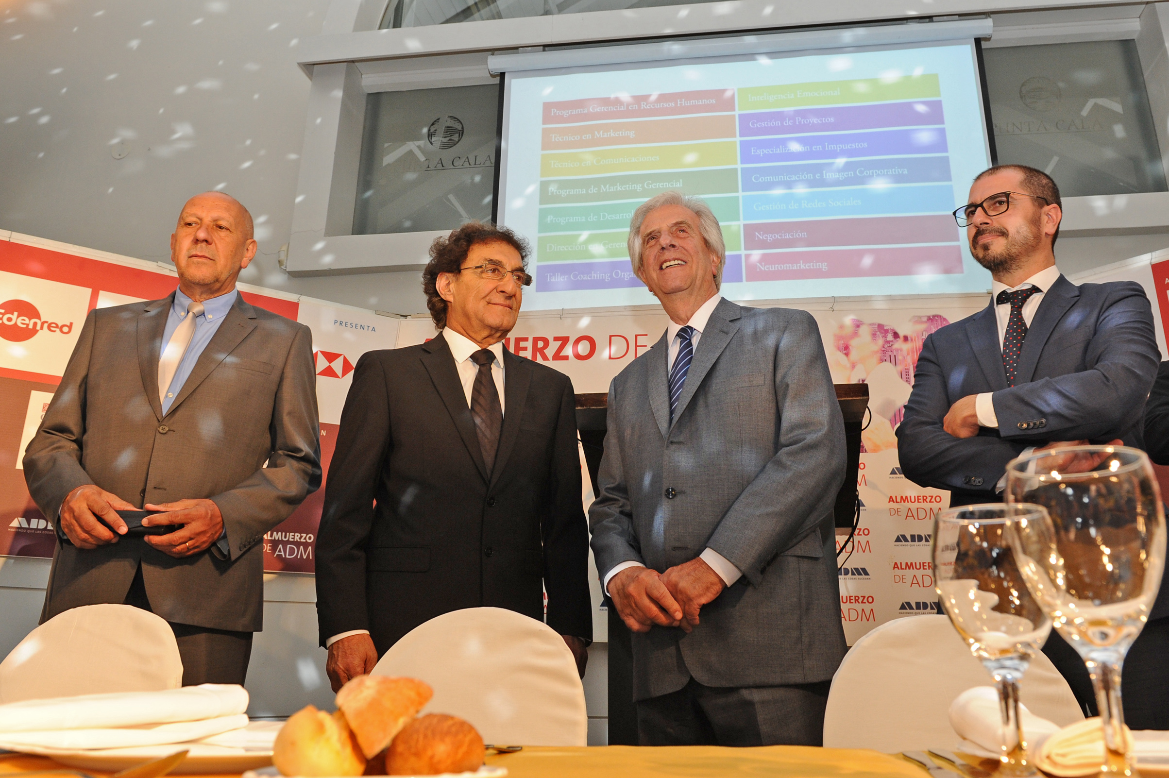 Presidente Tabaré Vázquez disertó en almuerzo de trabajo de ADM