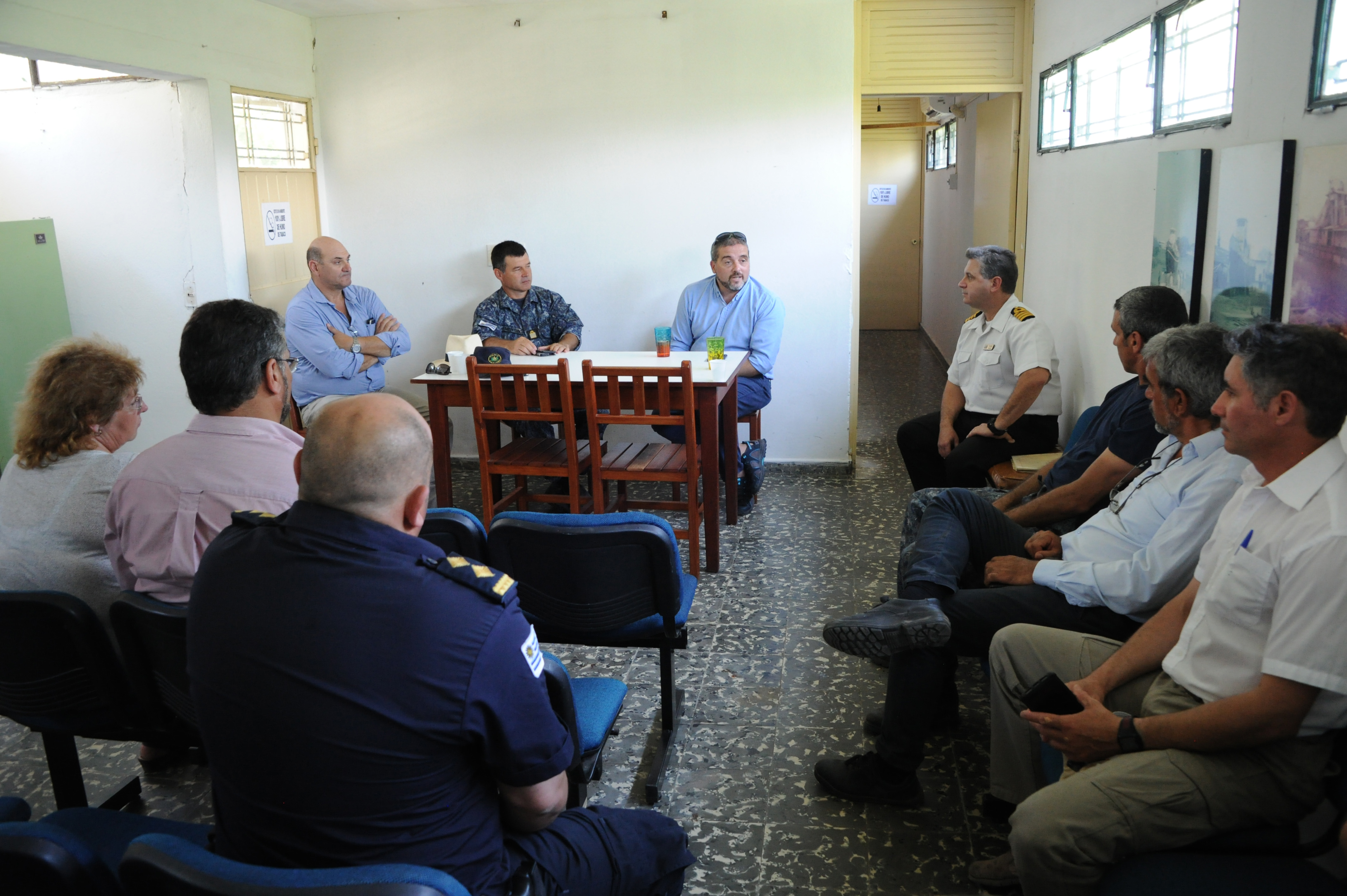 Director del Sistema Nacional de Emergencia, Fernando Traversa, visitó las obras de refacción en el puente de Carmelo