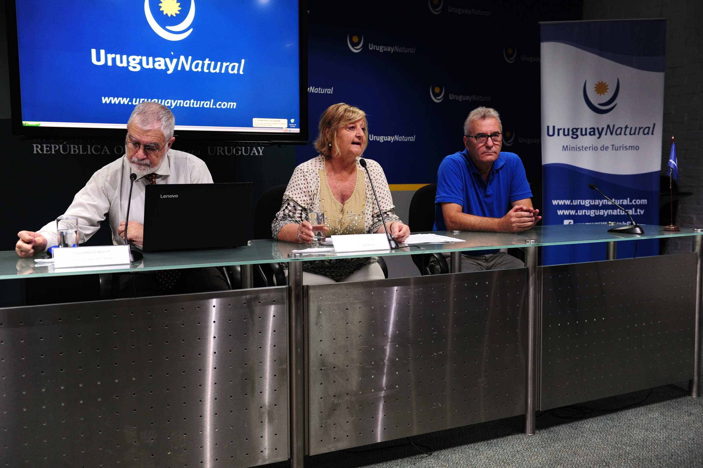 Benjamín Liberoff, Liliam Kechichian y Carlos Fagetti