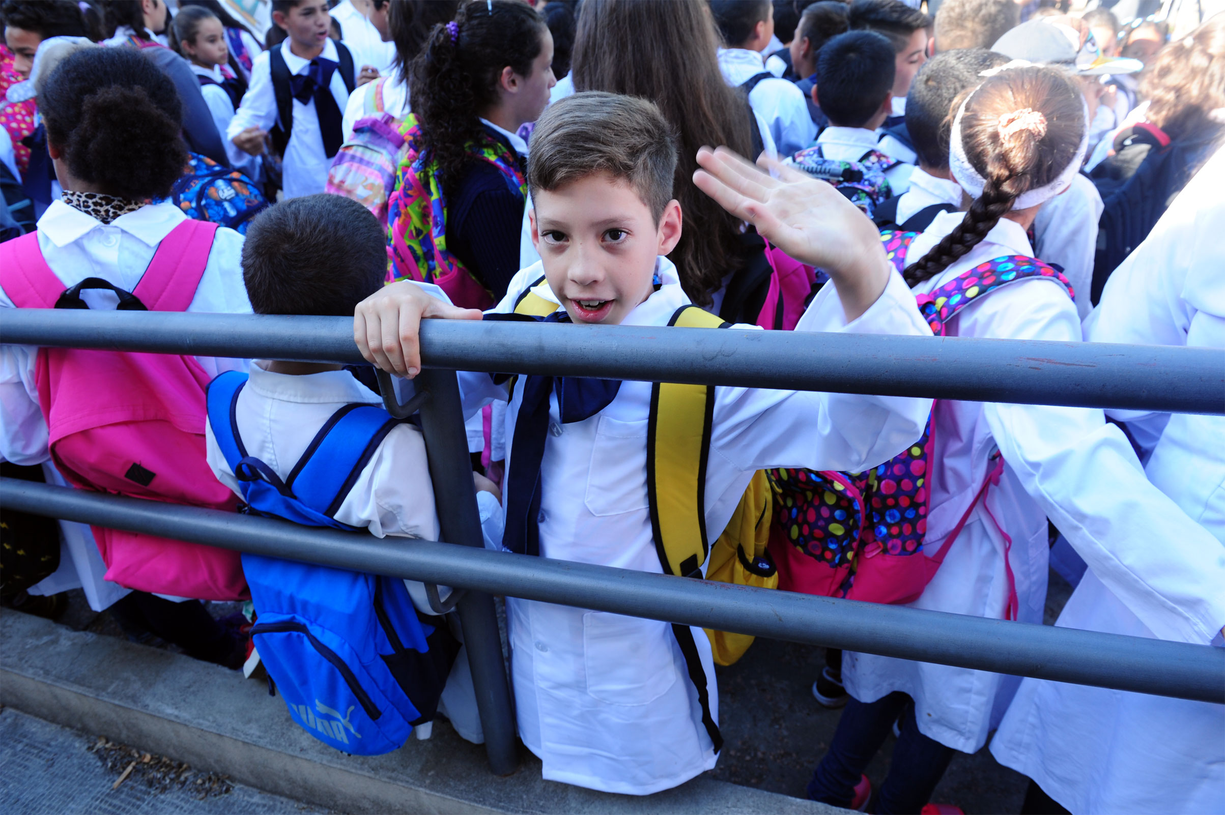 Alumnos en escuela n.º 63