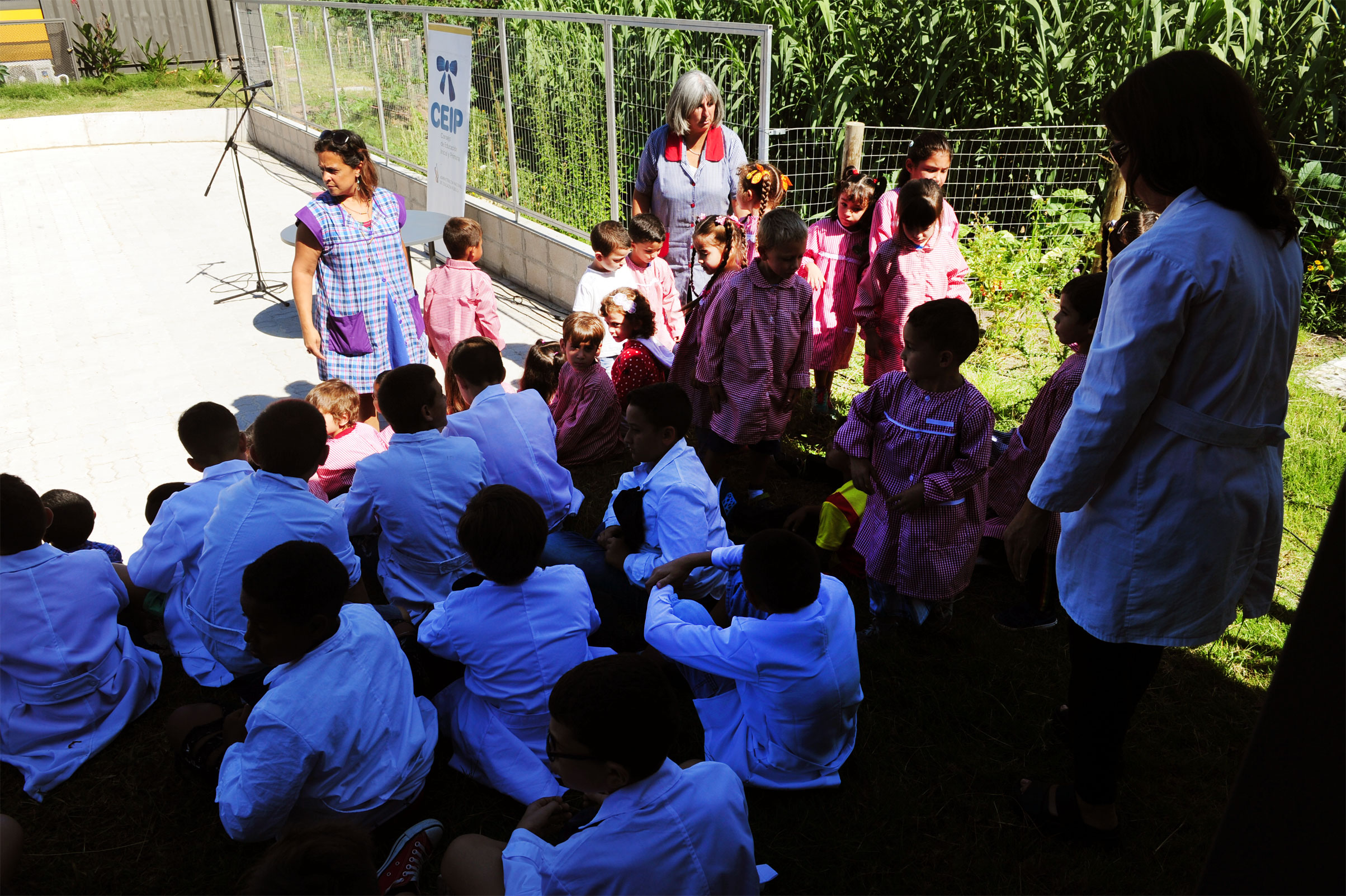 Maestros y alumnos en jardín de infantes n.º 228