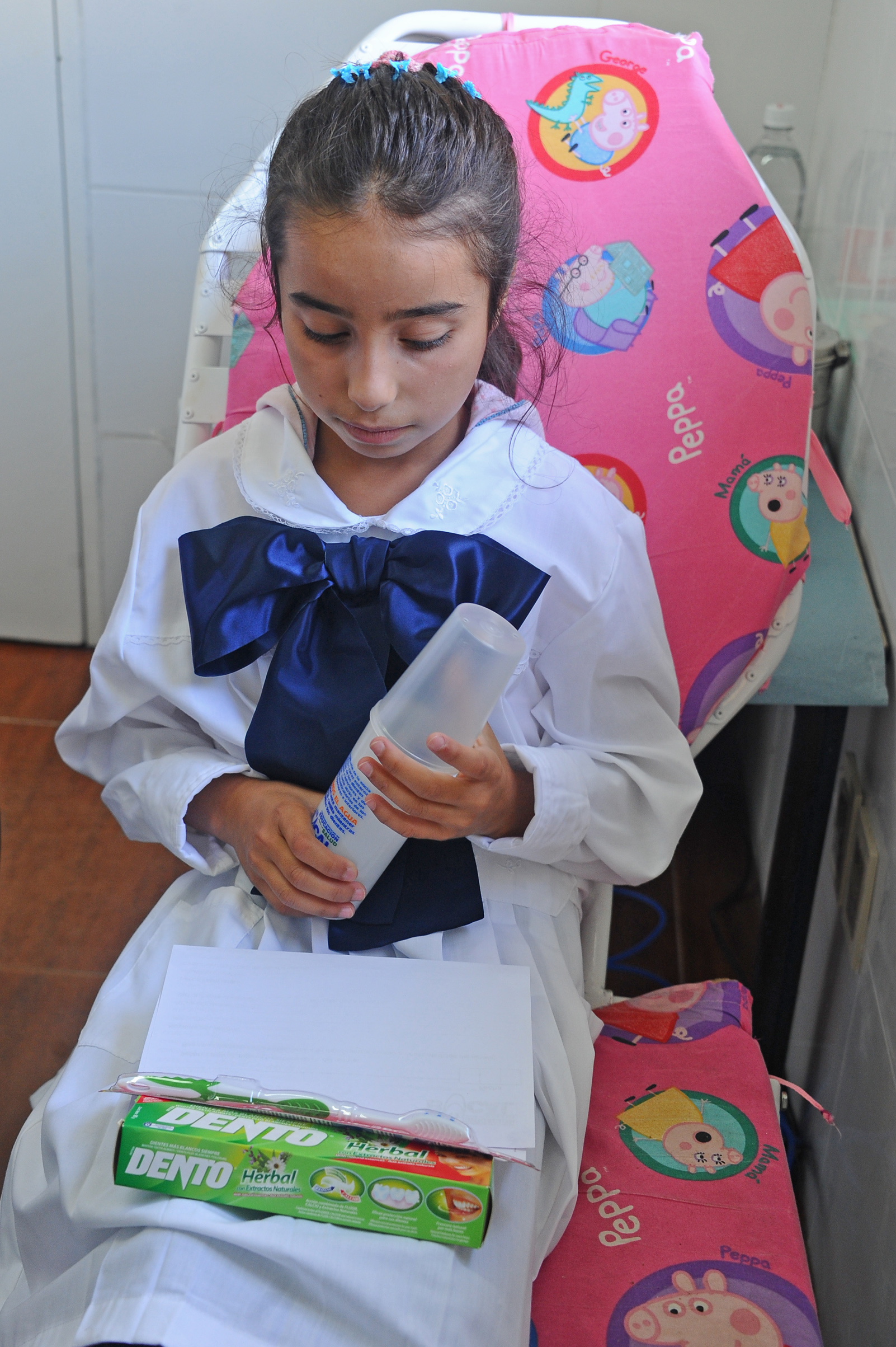 Atención del Programa de Salud Bucal Escolar, en escuela n.° 159 de San Luis, Canelones