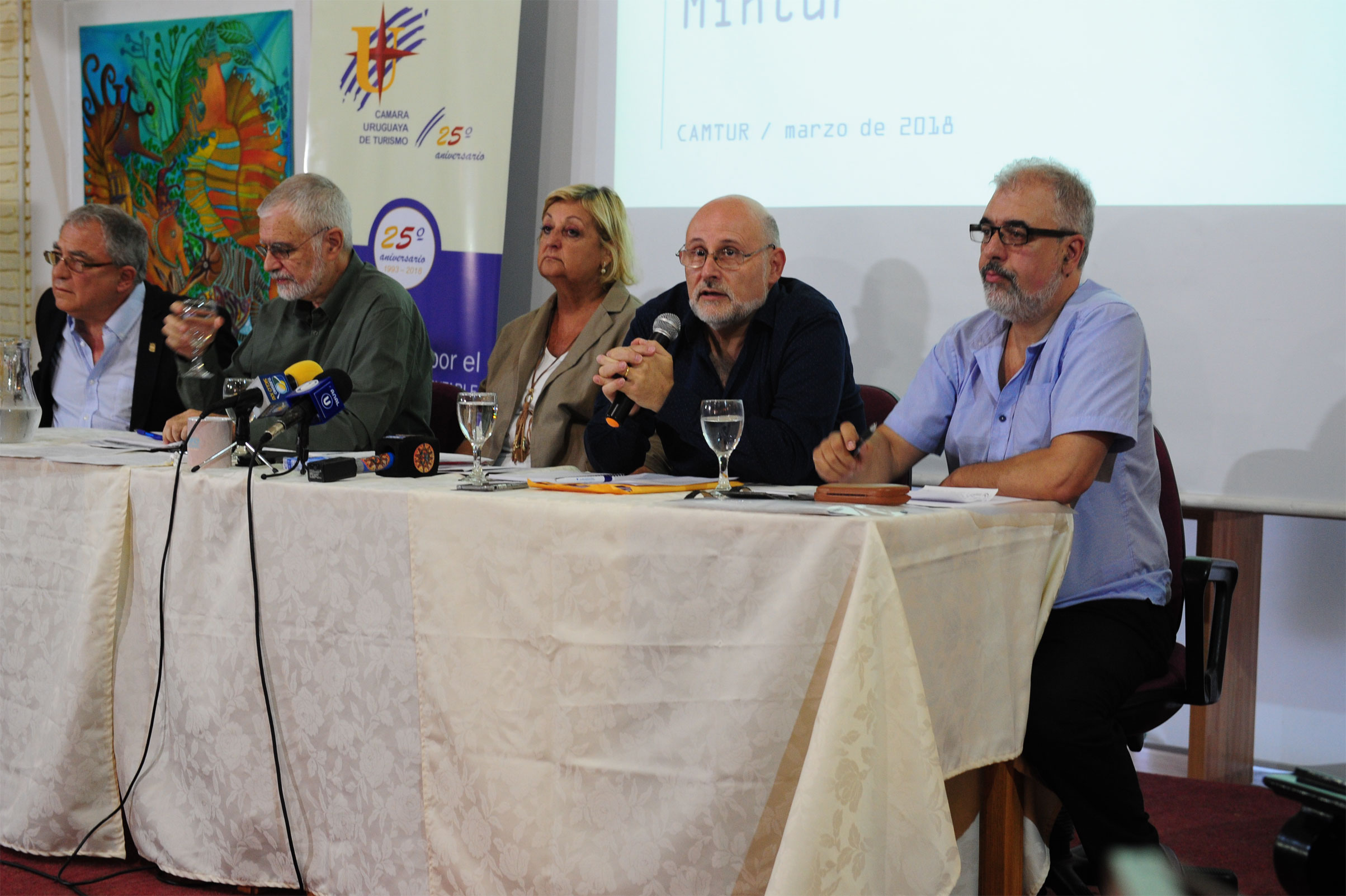 Autoridades del Ministerio de Turismo en Punta del Este