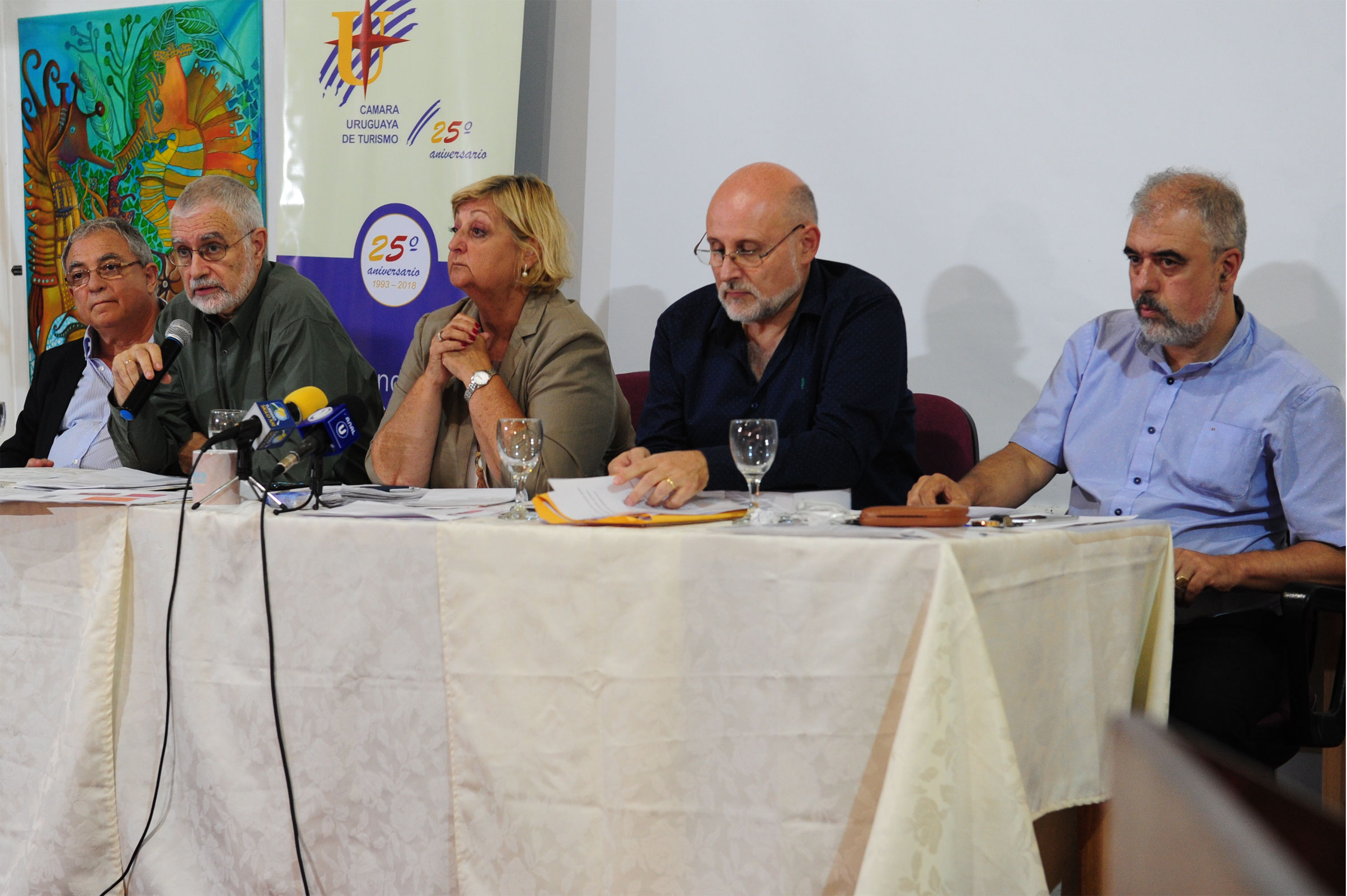 Autoridades del Ministerio de Turismo en Punta del Este