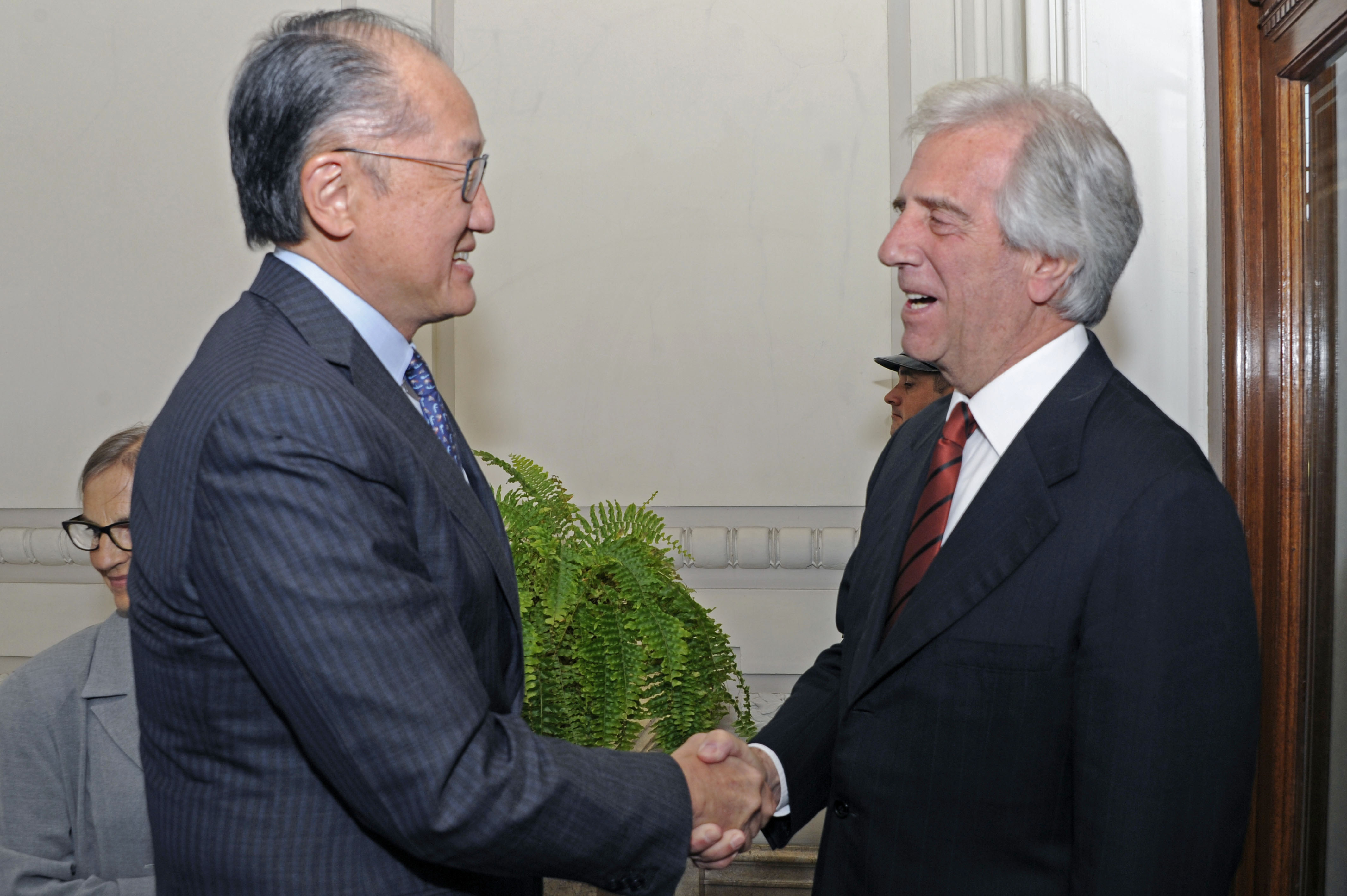 Presidente Vázquez recibió al titular del Banco Mundial, Jim Yong Kim