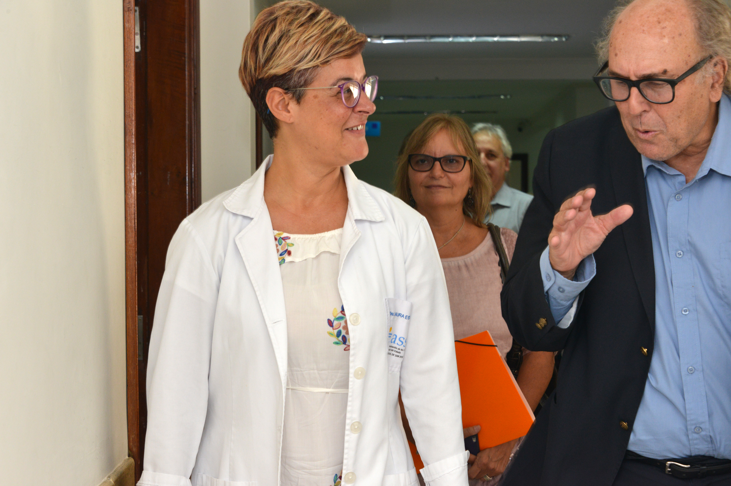 Marcos Carámbula, Presidente del Directorio de la Administración de los Servicios de Salud del Estado, en Hospital de San José