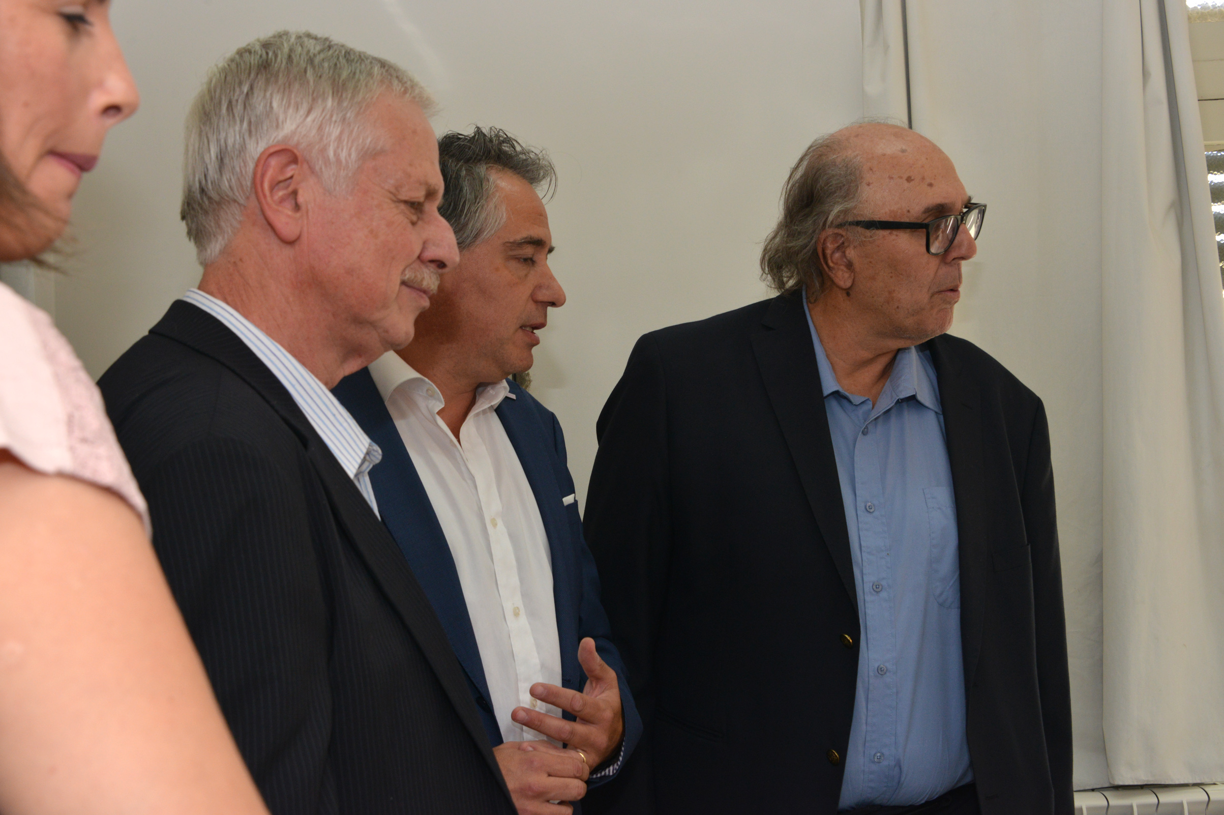 Ministro de Salud Pública, Jorge Basso y Marcos Carámbula, Presidente del Directorio de ASSE, durante la recorrida