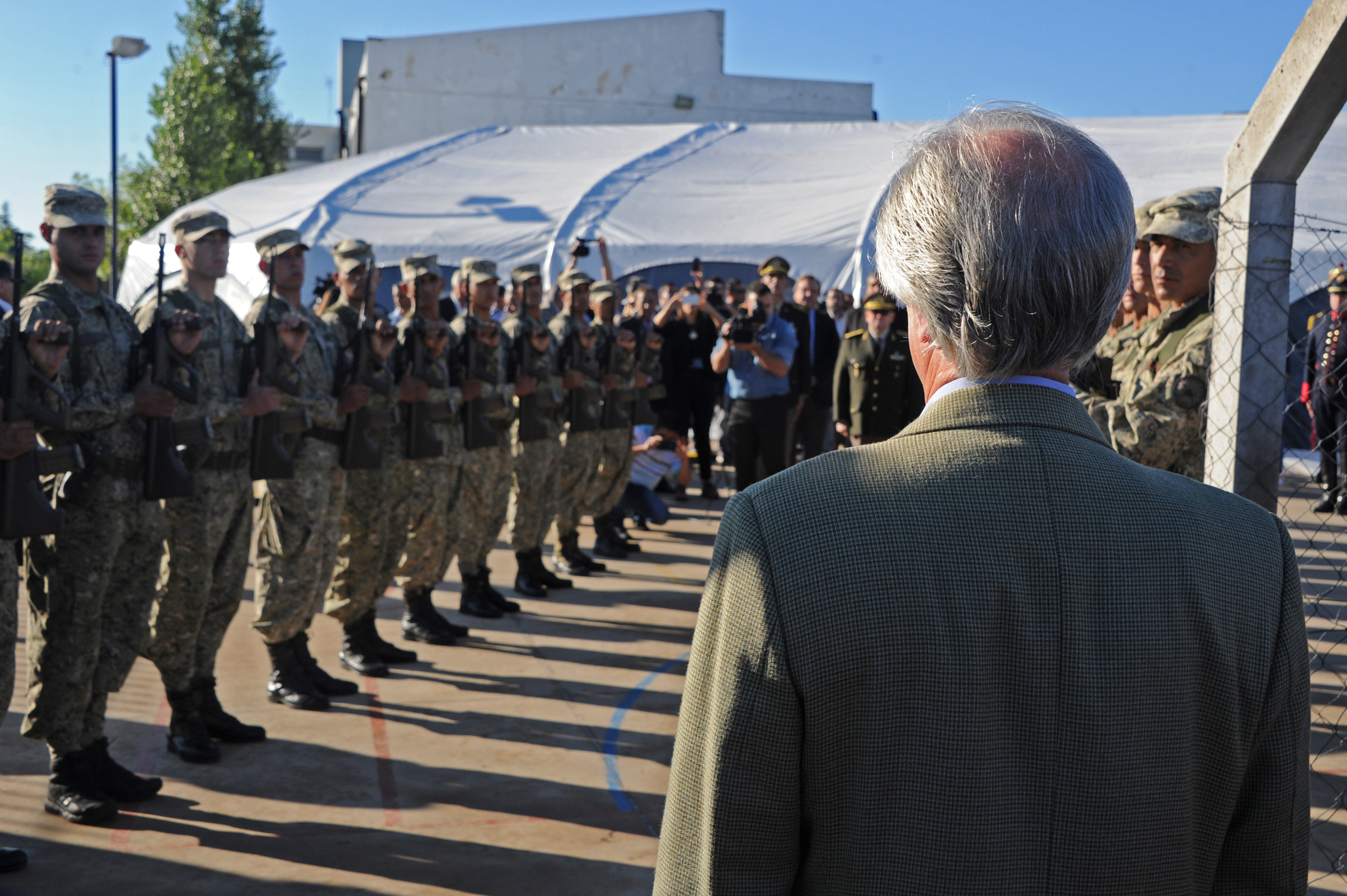 Llegada del presidente Tabaré Vázquez