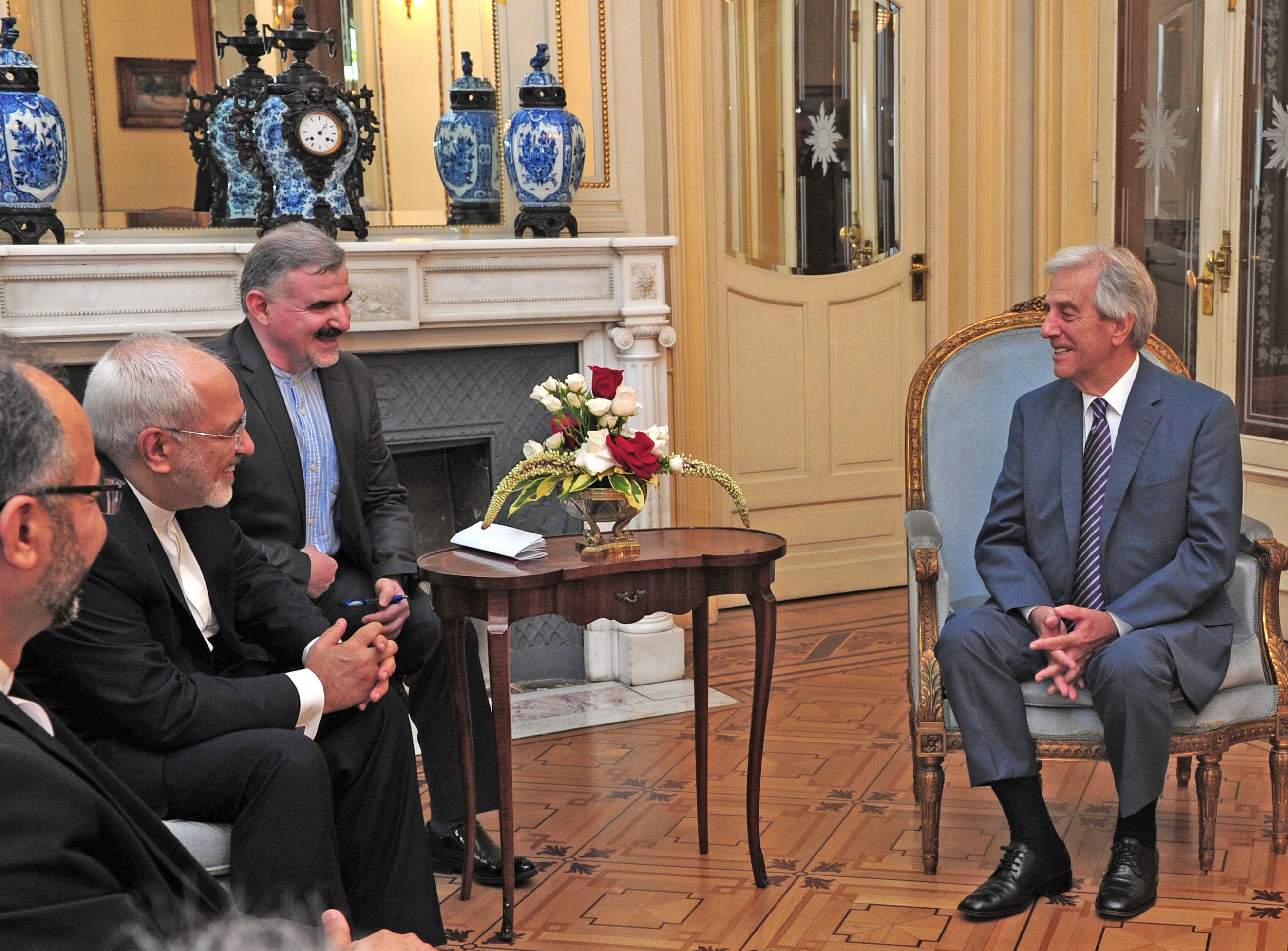 Reunión entre el Presidente Vázquez y el ministro de Asuntos Exteriores de Irán, Mohamad Yavad Zarif