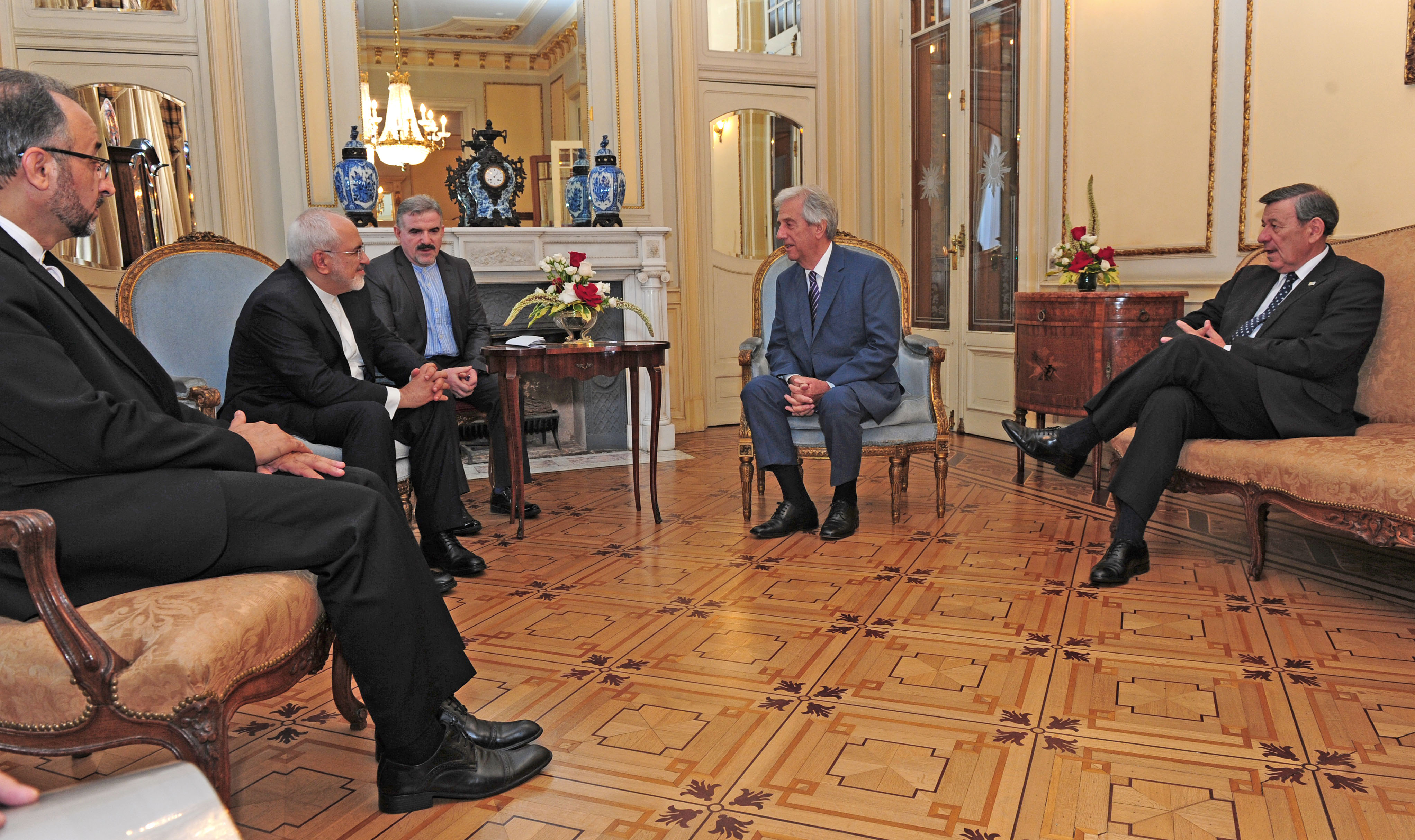 Reunión entre el Presidente Vázquez y el ministro de Asuntos Exteriores de Irán, Mohamad Yavad Zarif