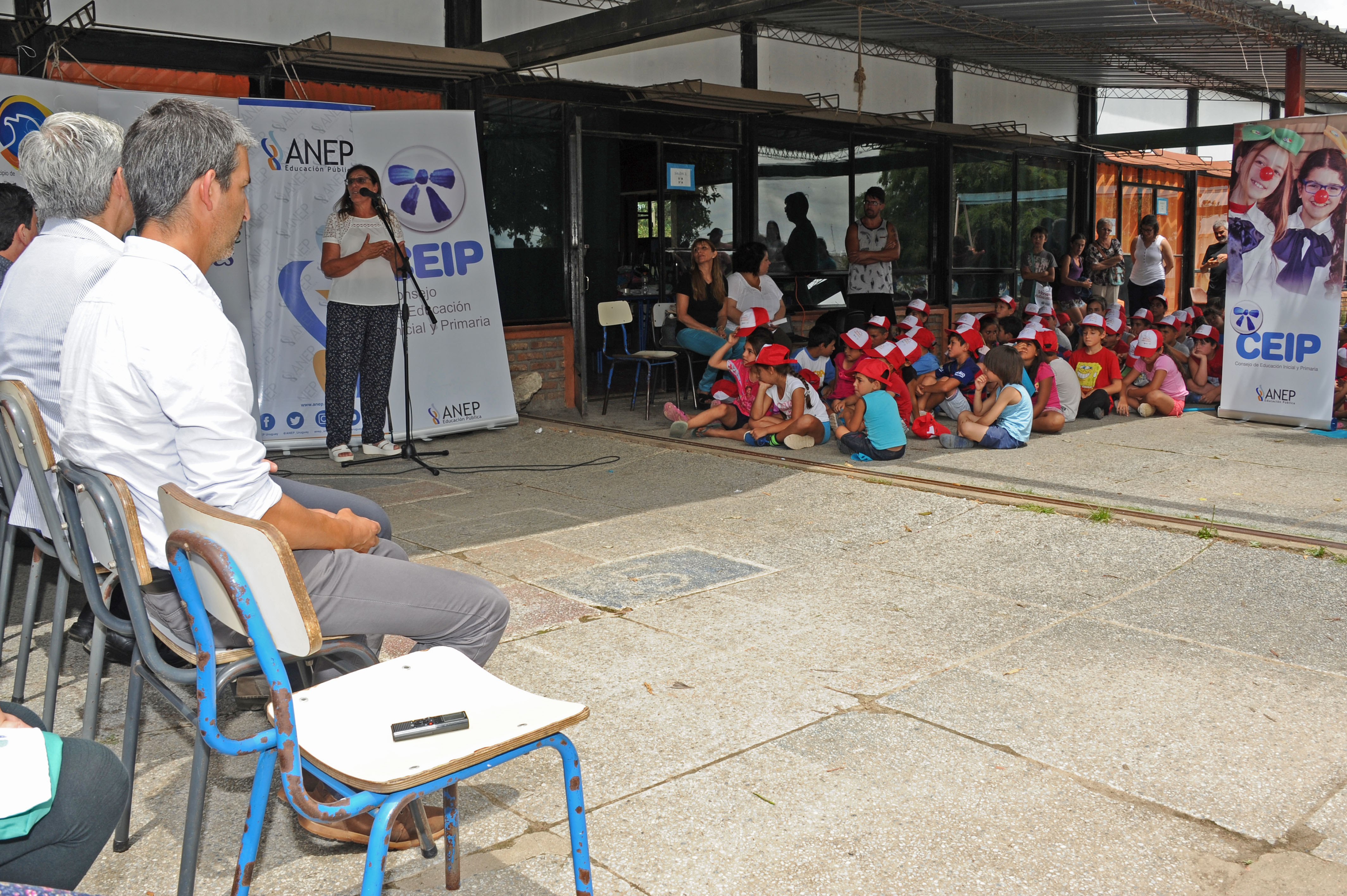 Acto realizado el miércoles 9 en la escuela n.° 75 de estación Atlántida