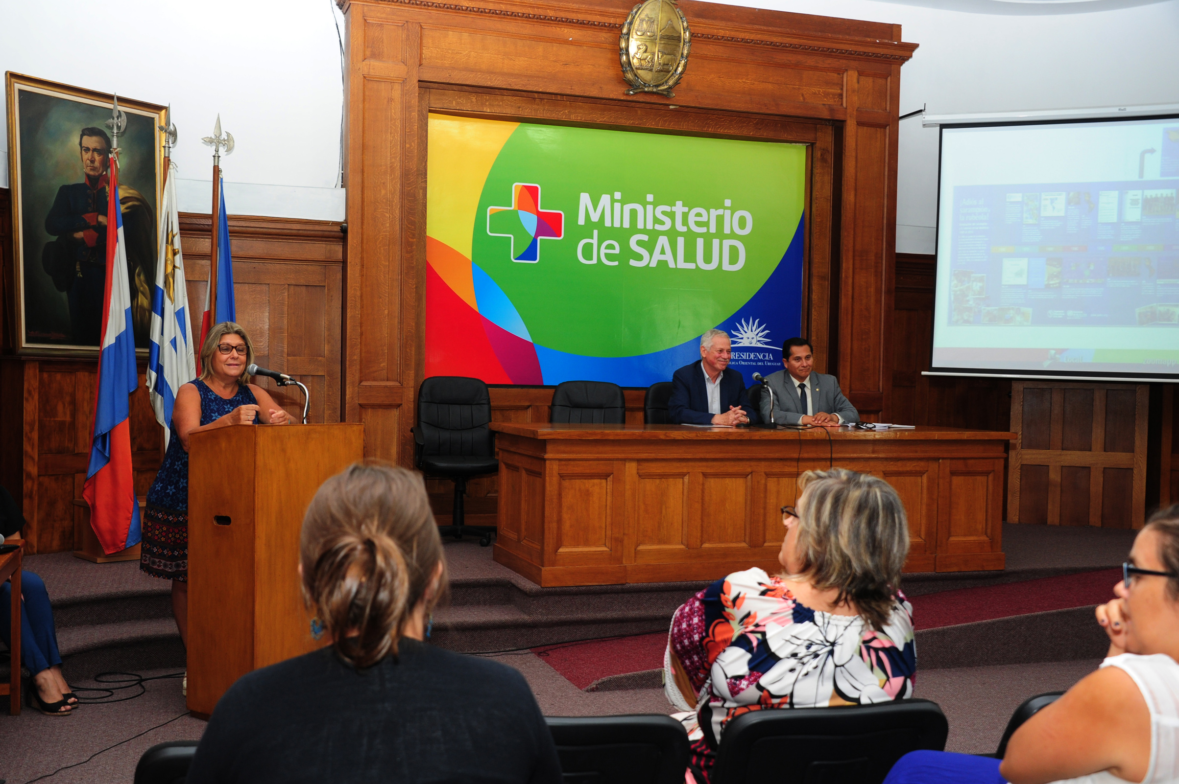 Presentación de campaña de vacunación de sarampión en Uruguay
