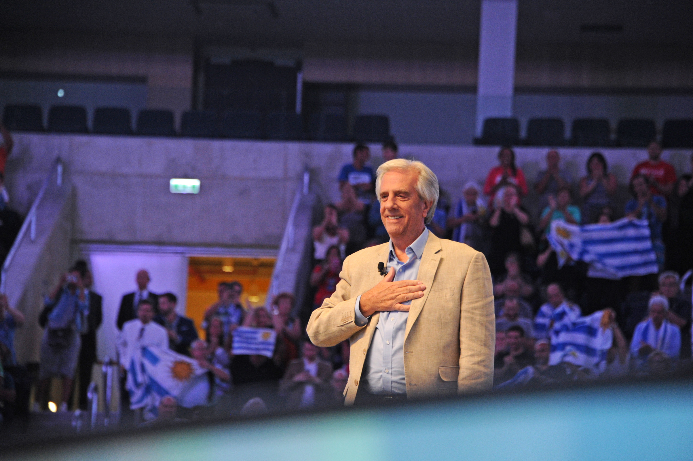 Acto público de rendición de cuentas del presidente Tabaré Vázquez, tras cumplirse el cuarto año de su gestión