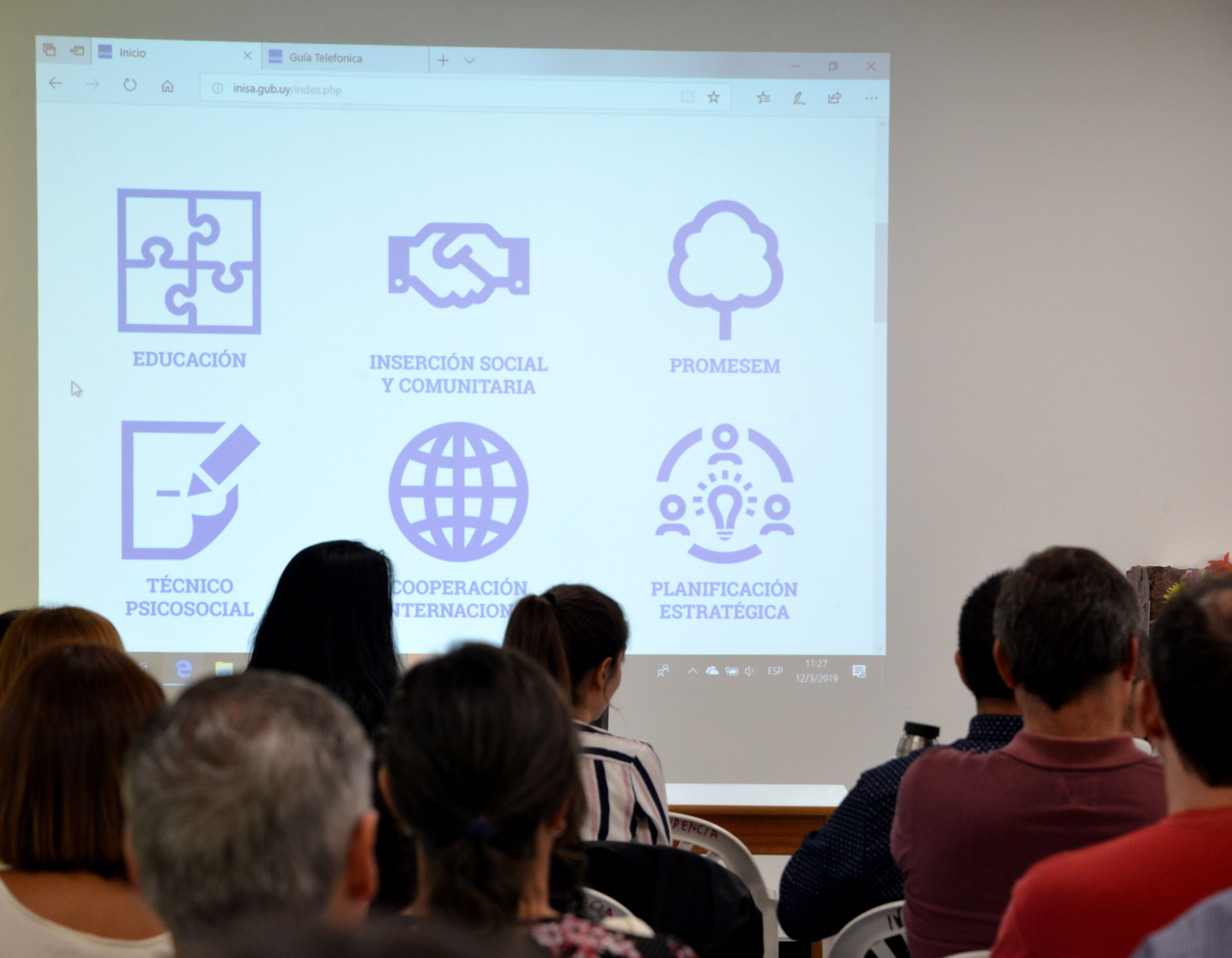 Presentación de nuevo sitio institucional de Inisa